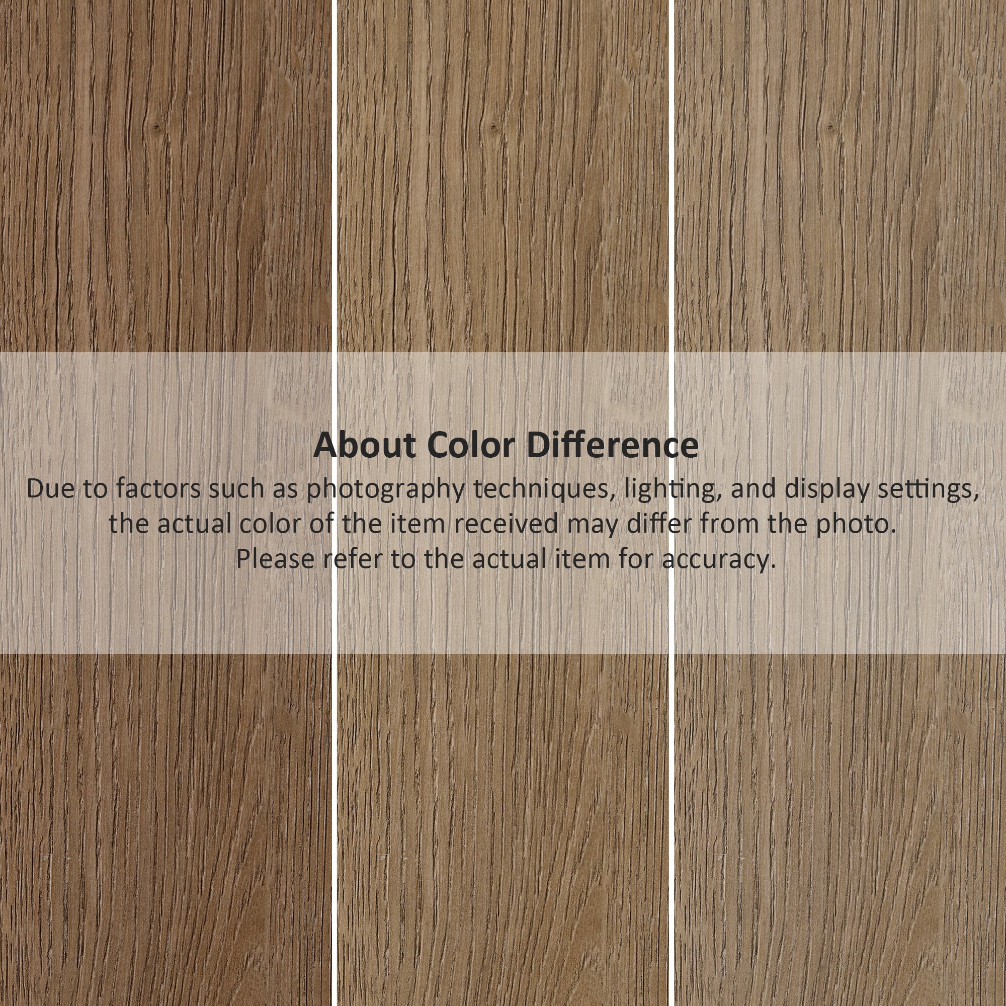Oak Wood Grain Color Variation. Notice On the Color Differences Caused By Photography for Ark El 71'' Bookshelf.