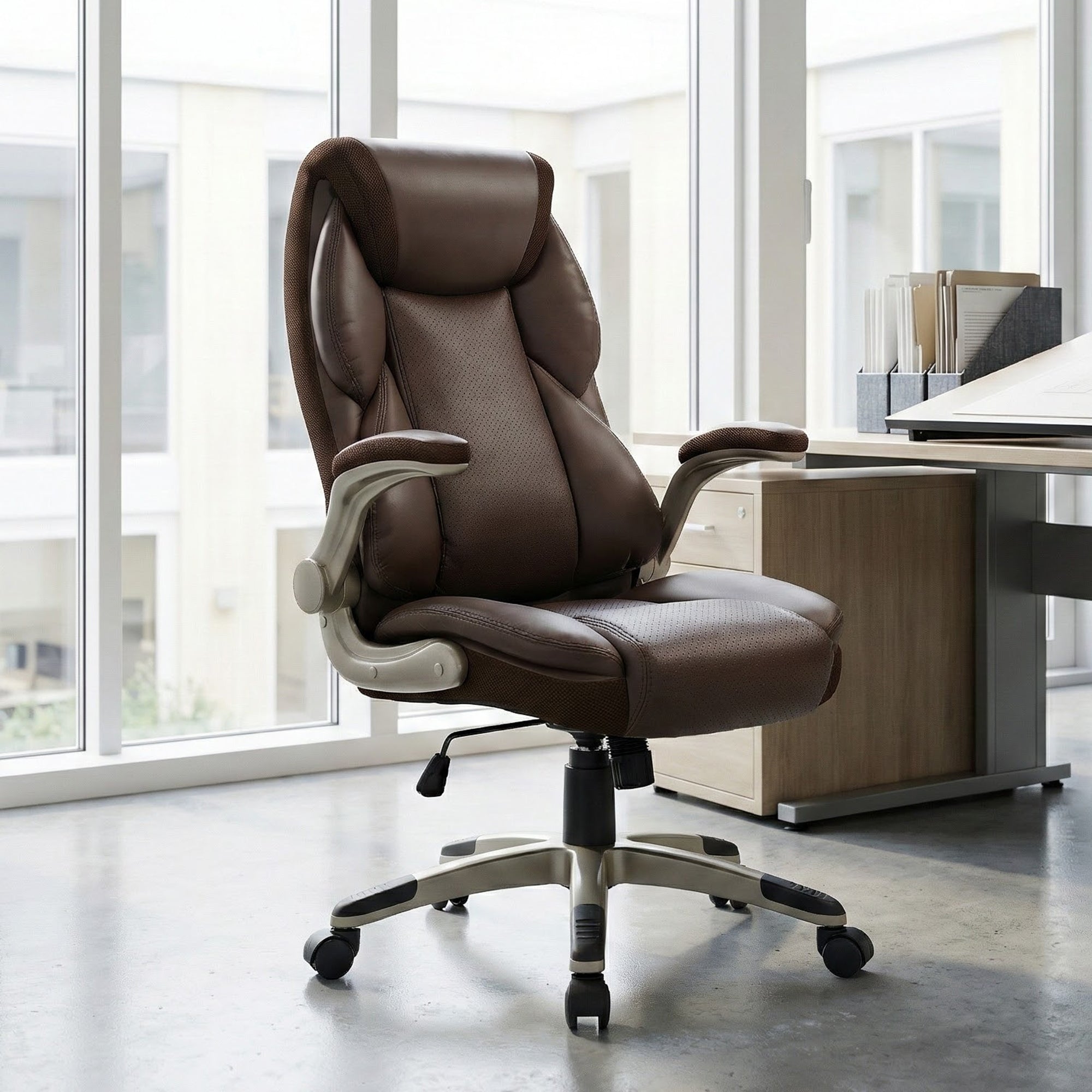 Galene, Faux Leather Office Chair