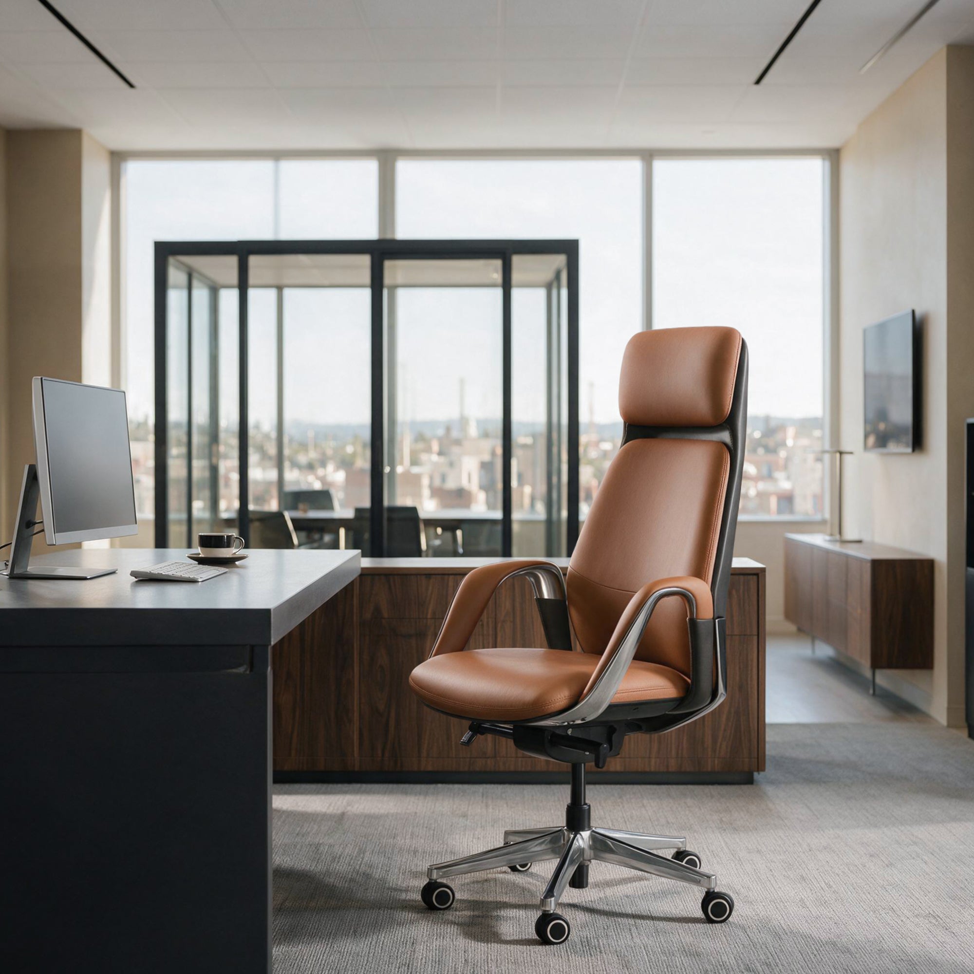 Serene, Napa Leather Executive Office Chair