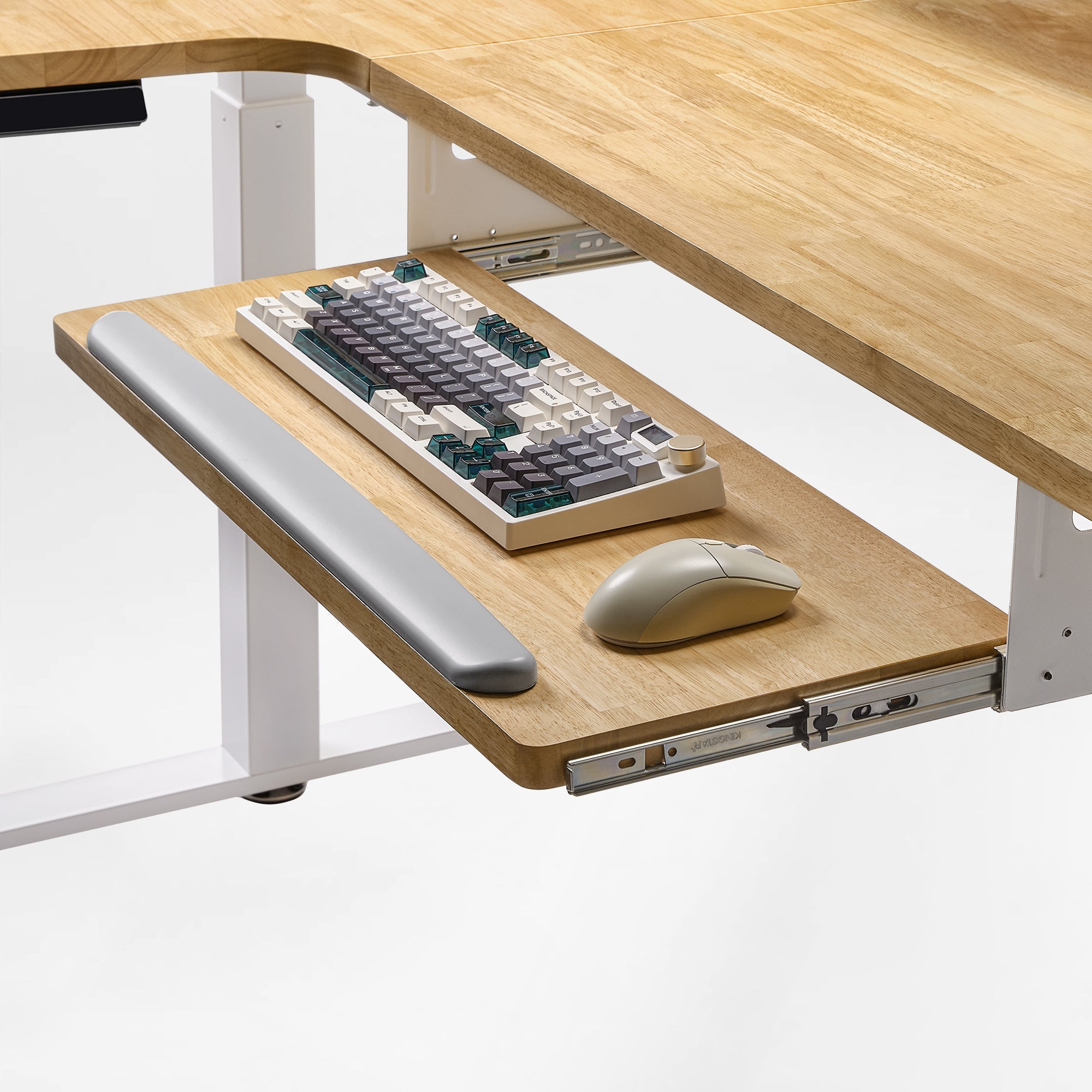 L-Shaped Standing Desk with Accessories Set (60"x23")