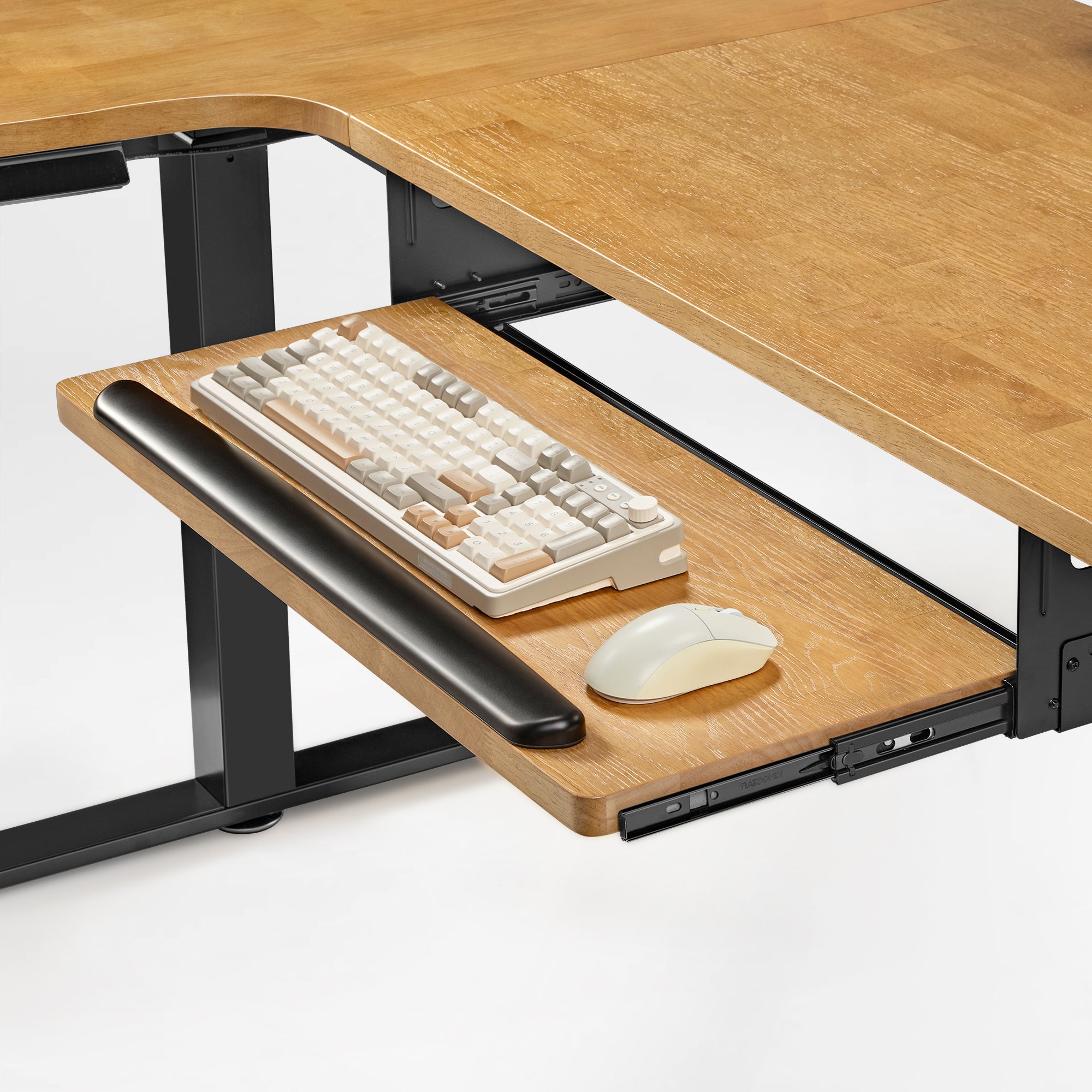 L-Shaped Standing Desk with Accessories Set (60"x23")