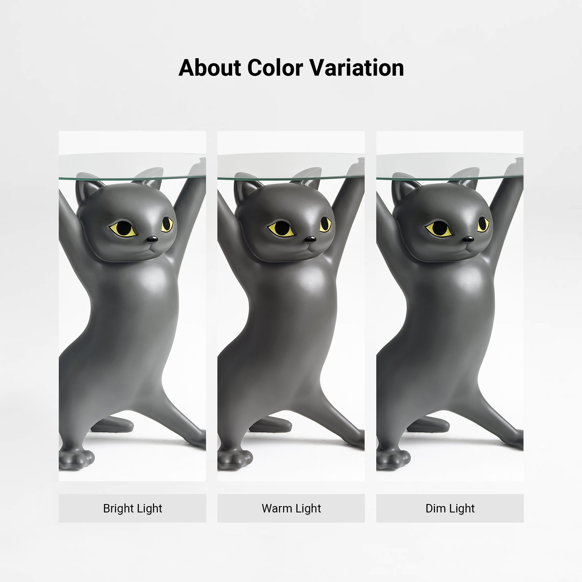 23''H, Enchanting Cat Side Table