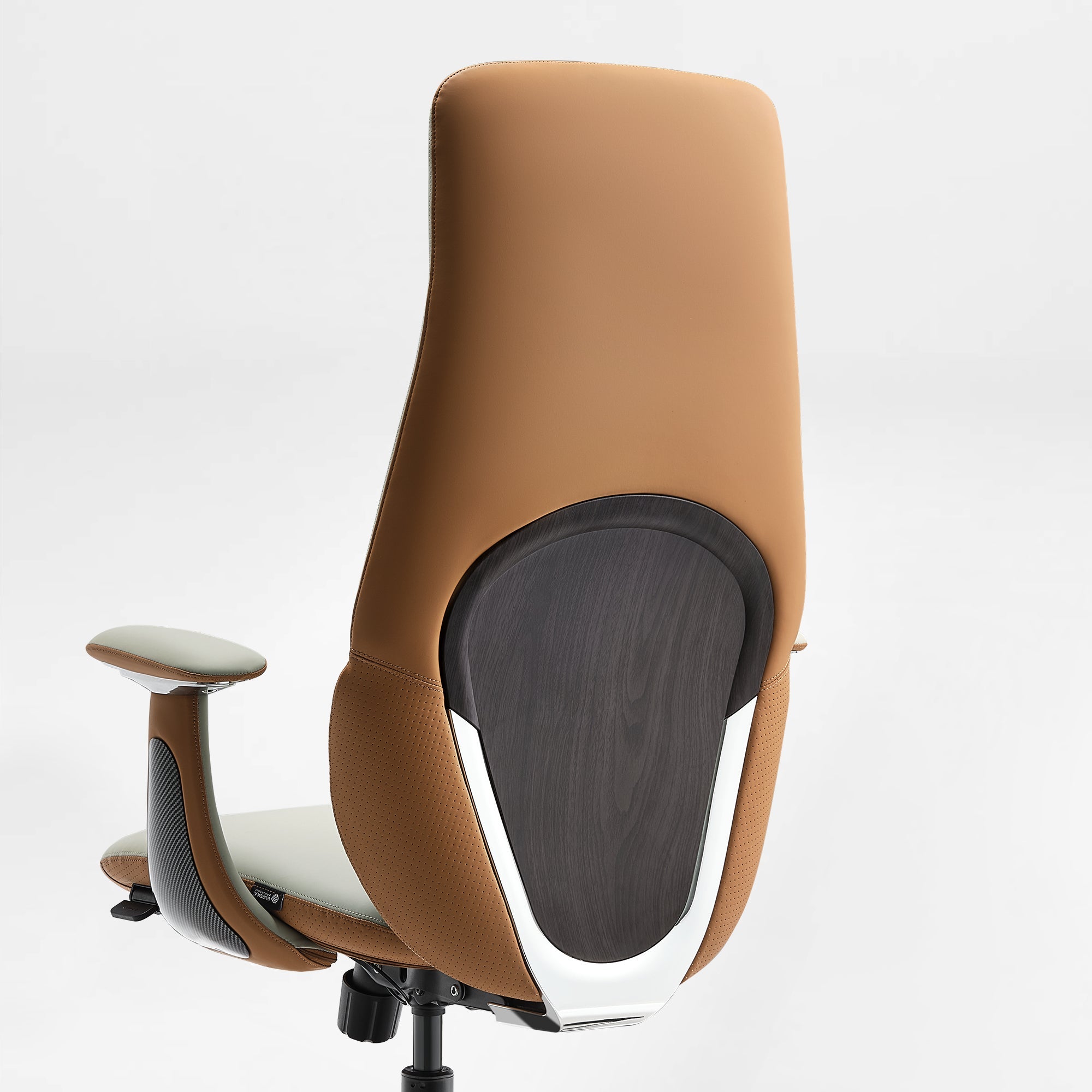Eureka Ergonomic Cruz Faux Leather Executive Office Chair with Modern and Distinctive Back Design