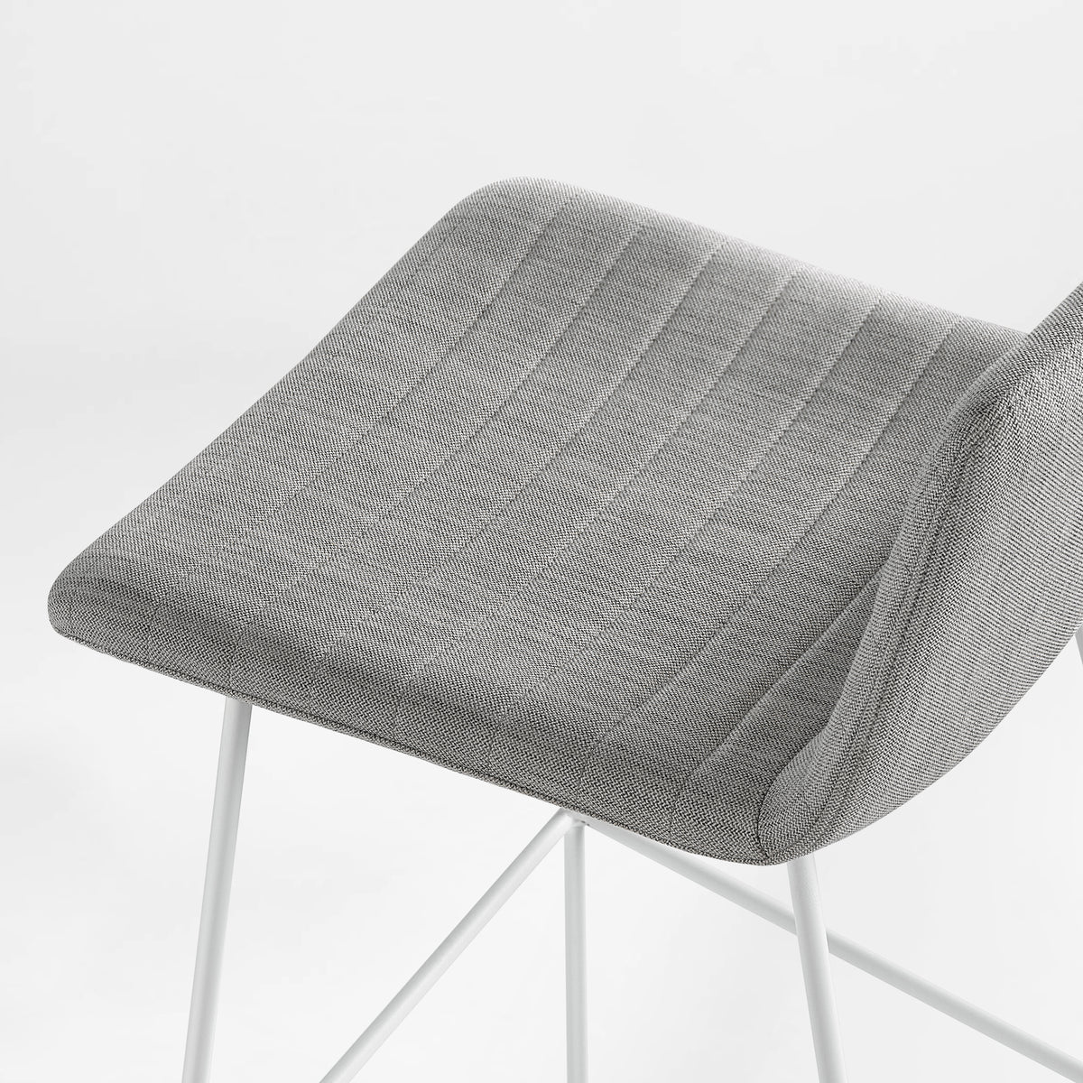 Eureka Ergonomic Topki stool padded seat with grid stitching