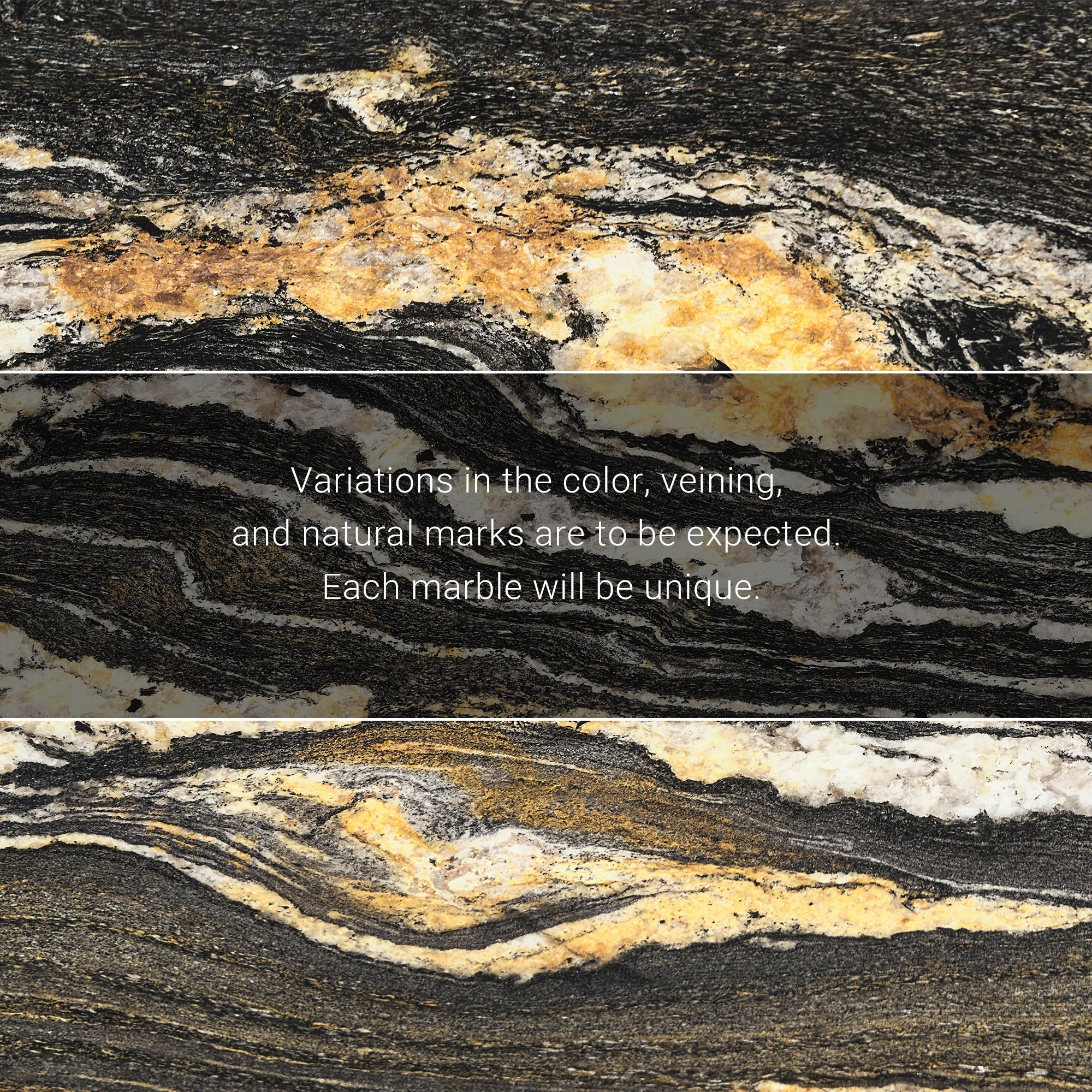 Eureka Ergonomic Magma Pro Executive Desk Unique Marble Veining Patterns and Natural Color Variations.