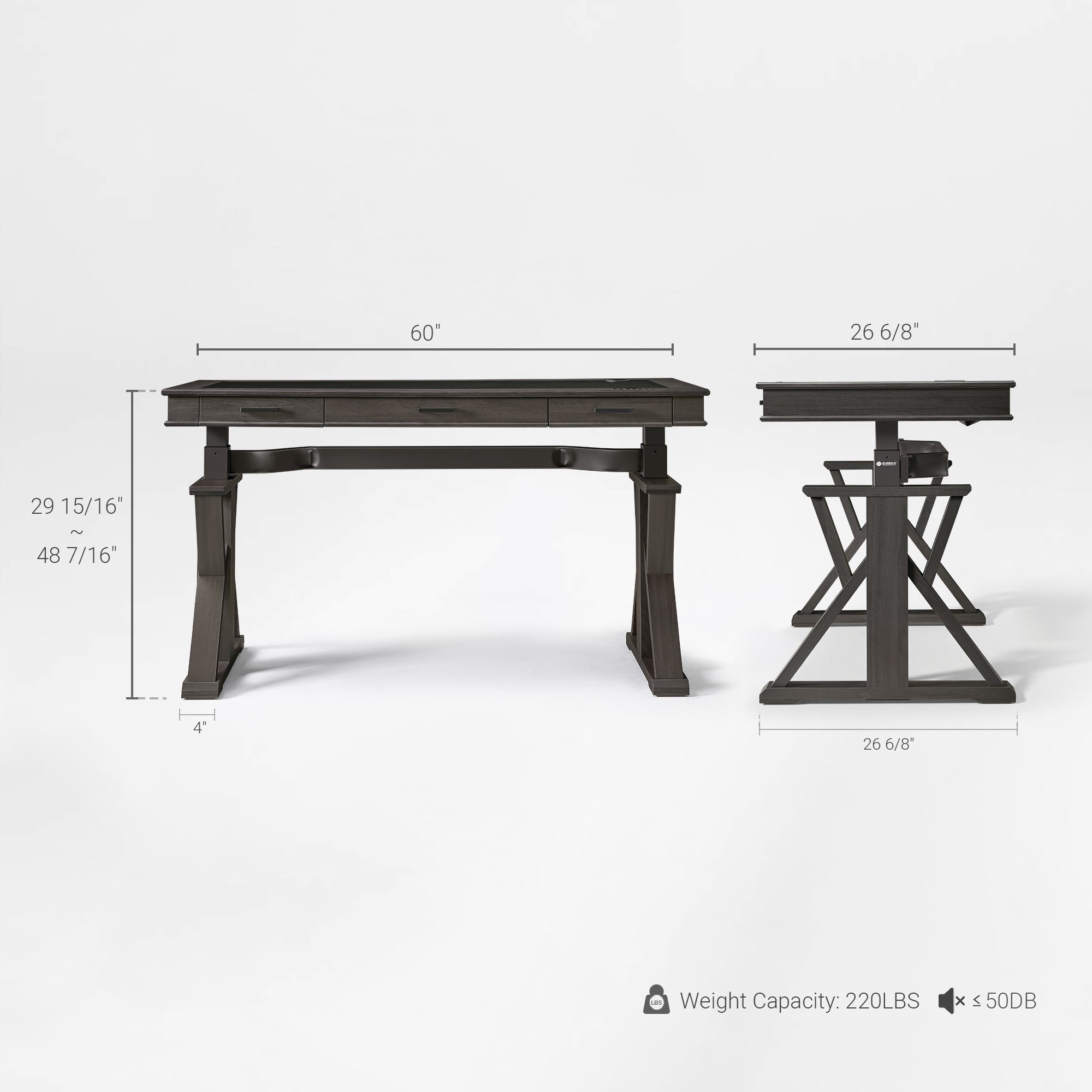 Ark X Executive Standing Desk (60"x26")