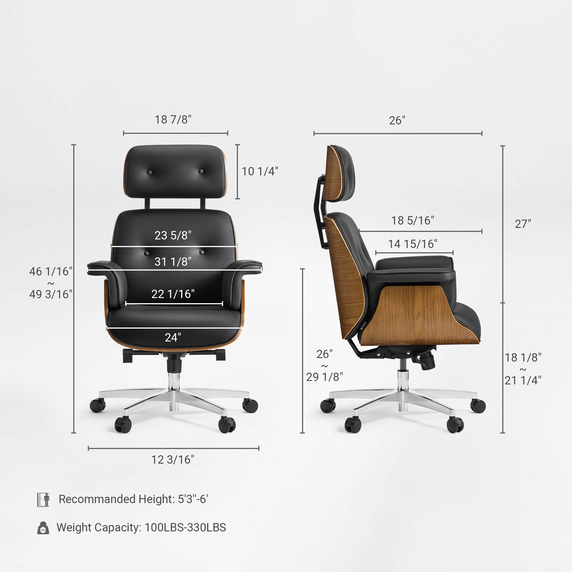 Mathias, Napa Leather Executive Office Chair
