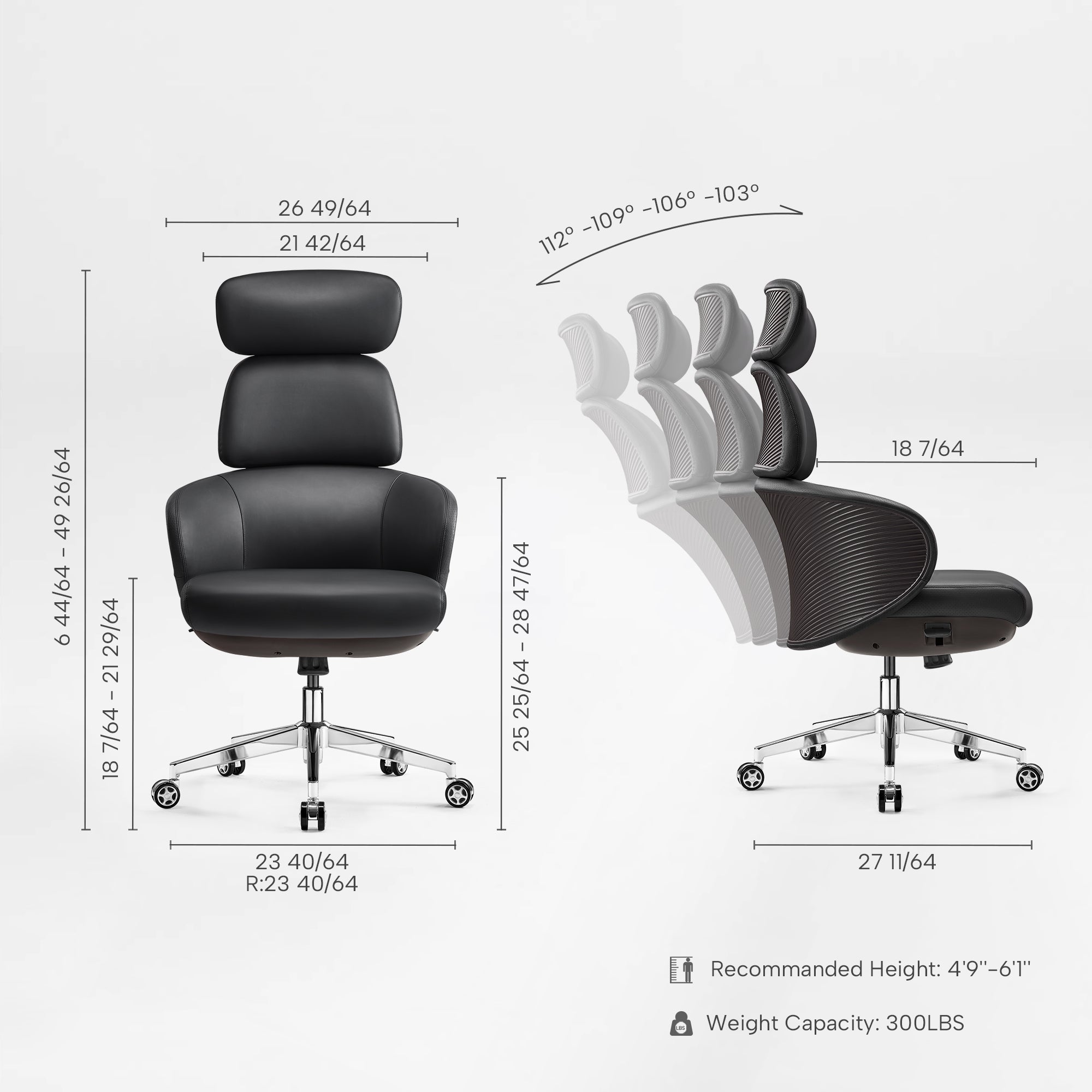Royal Rowan, Microfiber Leather Executive Office Chair