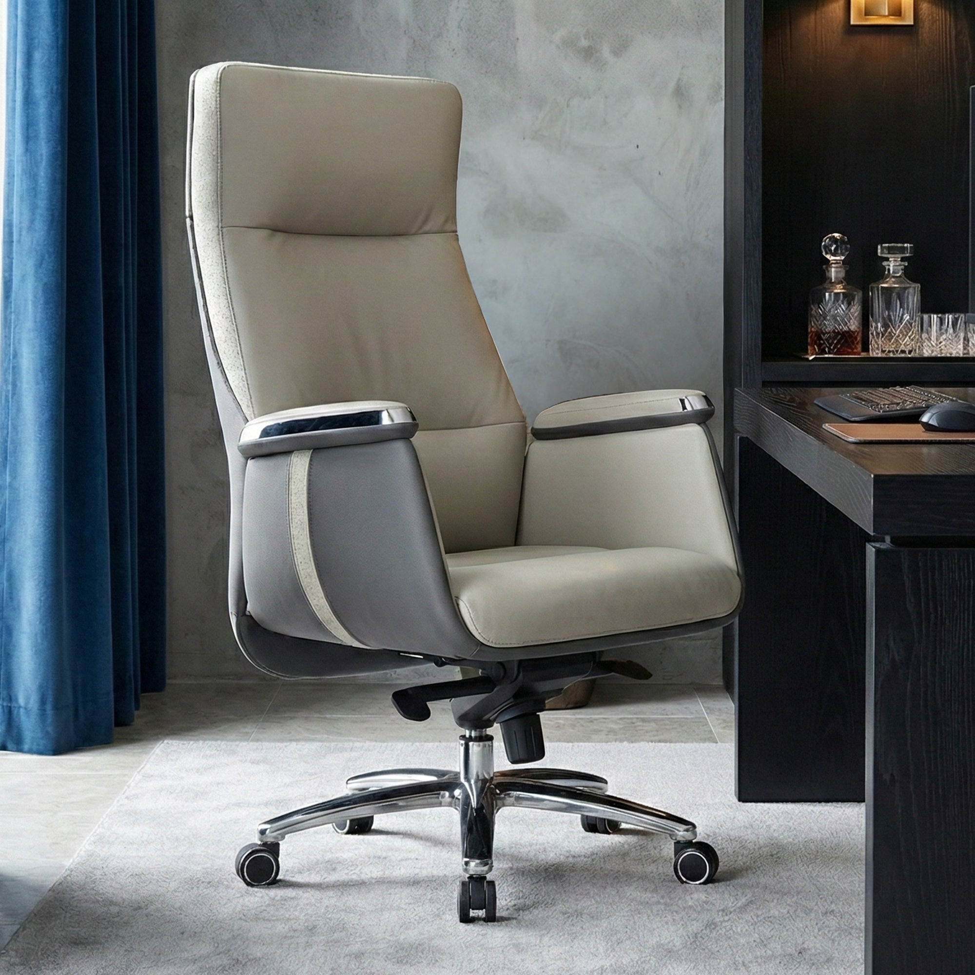 Royal II, Silicone & Leather Executive Ergonomic Office Chair