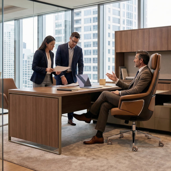 Royal Renee, Microfiber Leather Executive Office Chair