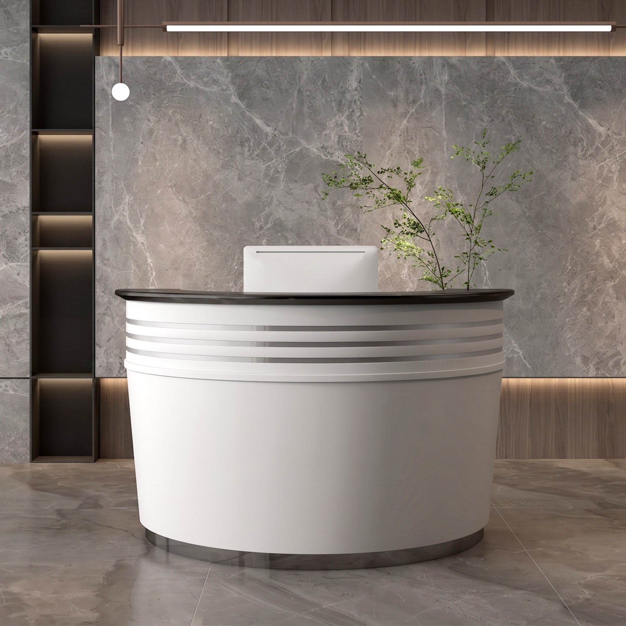 Traditional Reception Desk (59"/71" W)