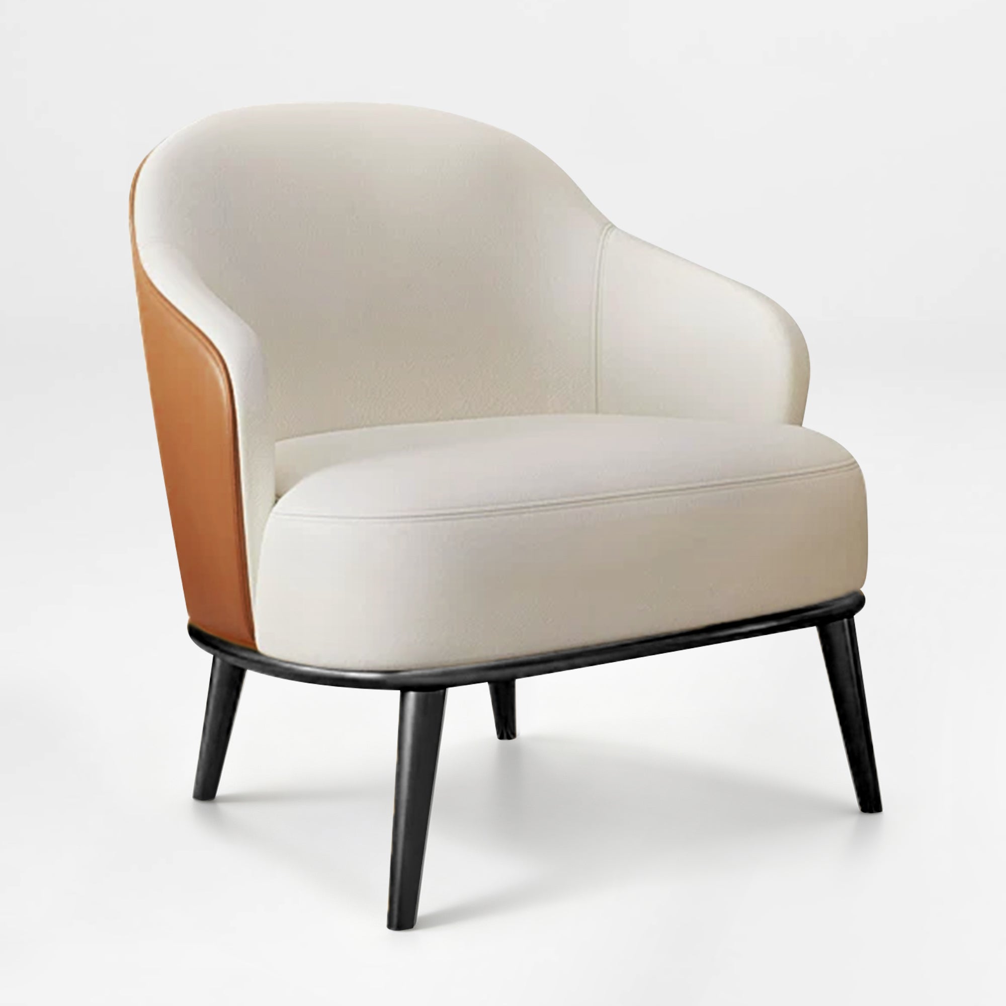 Modern Two-Tone Upholstered Armchair