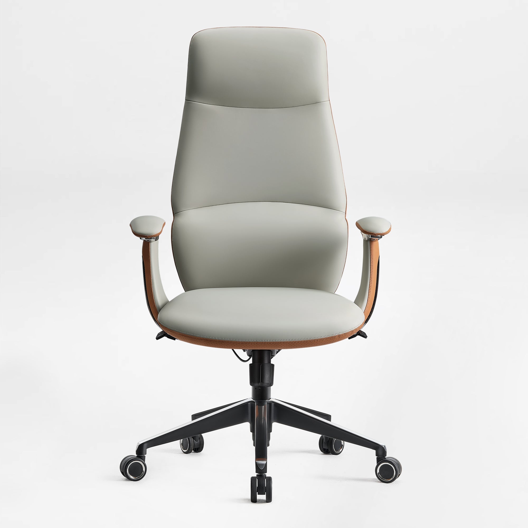 Eureka Ergonomic Cruz Faux Leather Executive Office Chair  Front View