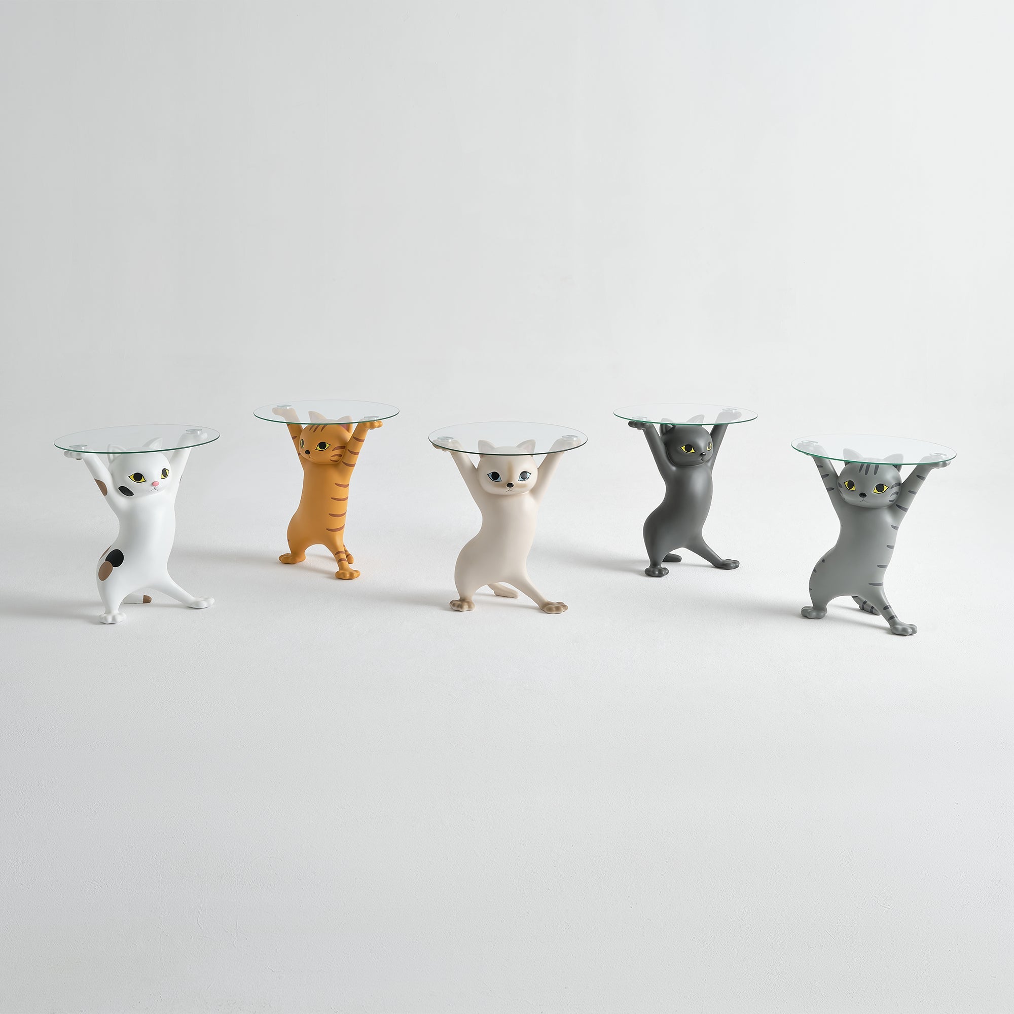 23''H, Enchanting Cat Side Table