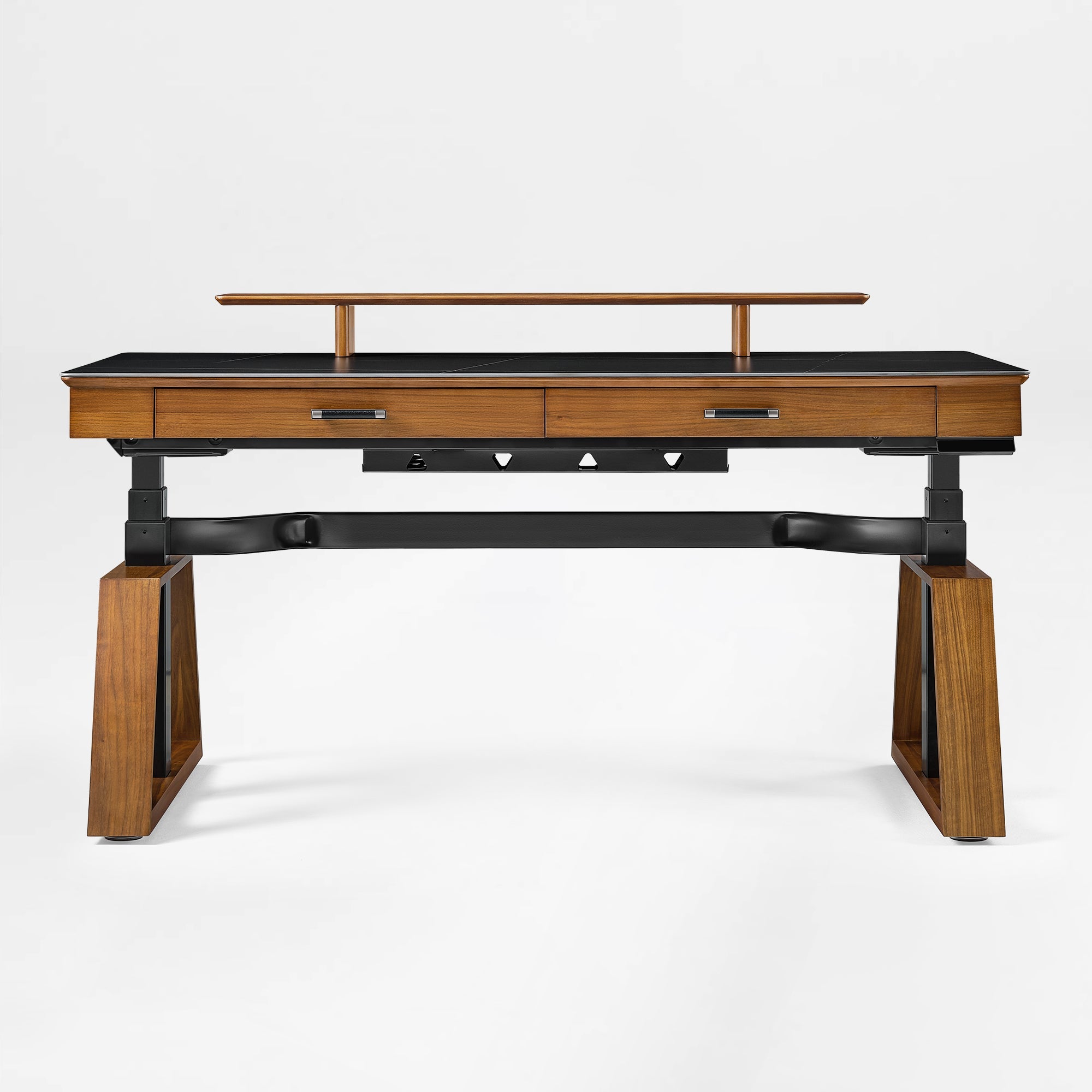 Eureka Ergonomic Ark Executive Standing Desk With Monitor and Drawers, Modern Home Office Desk.