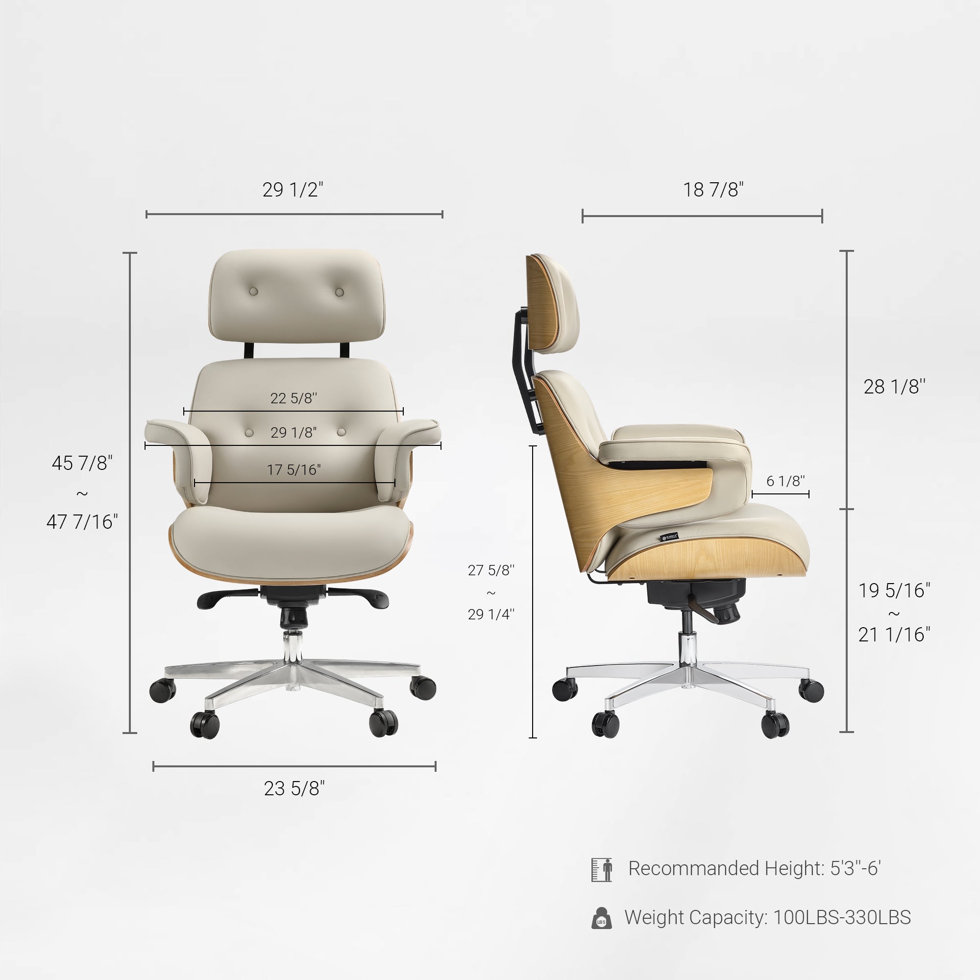 Mathias, Napa Leather Executive Office Chair