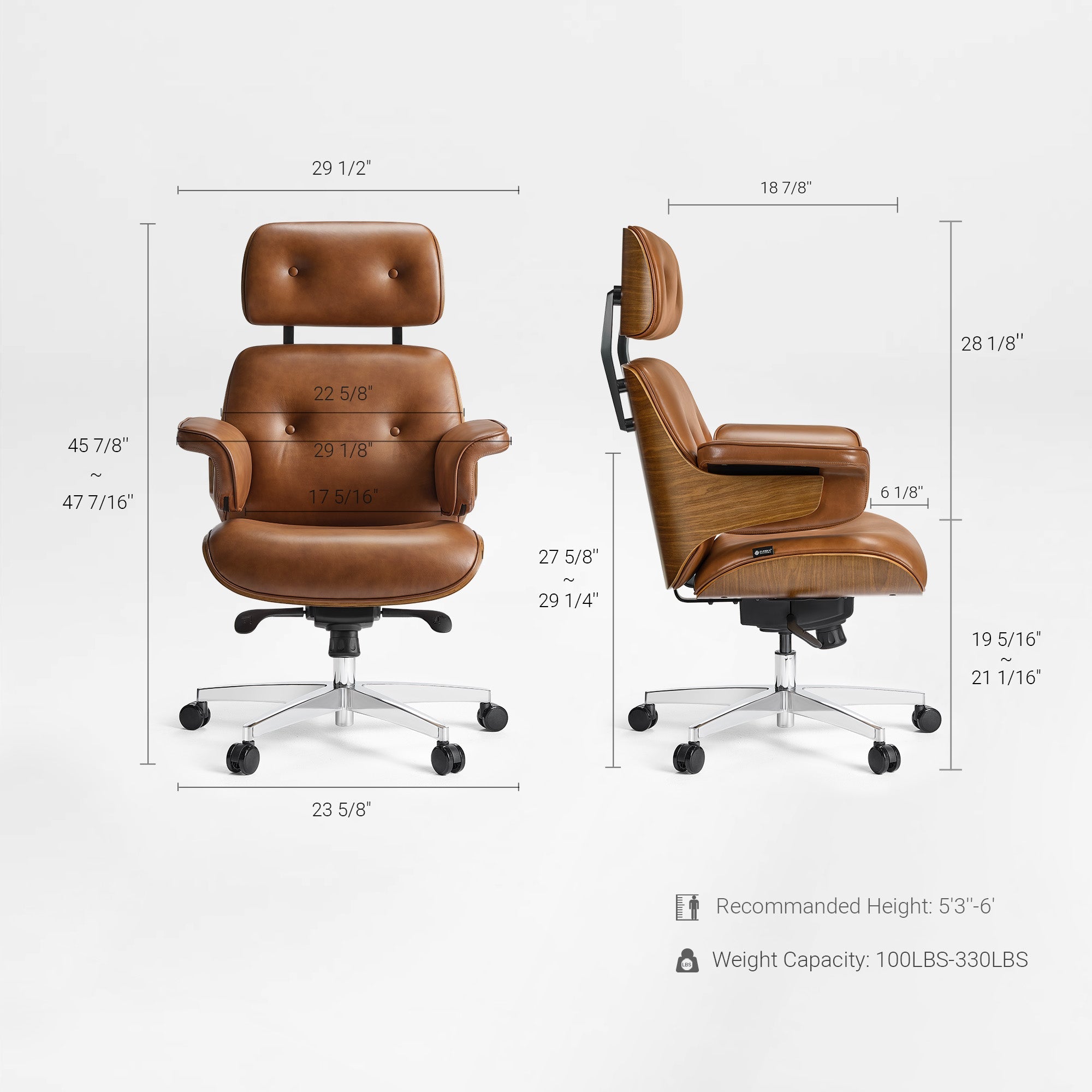 Mathias, Napa Leather Executive Office Chair