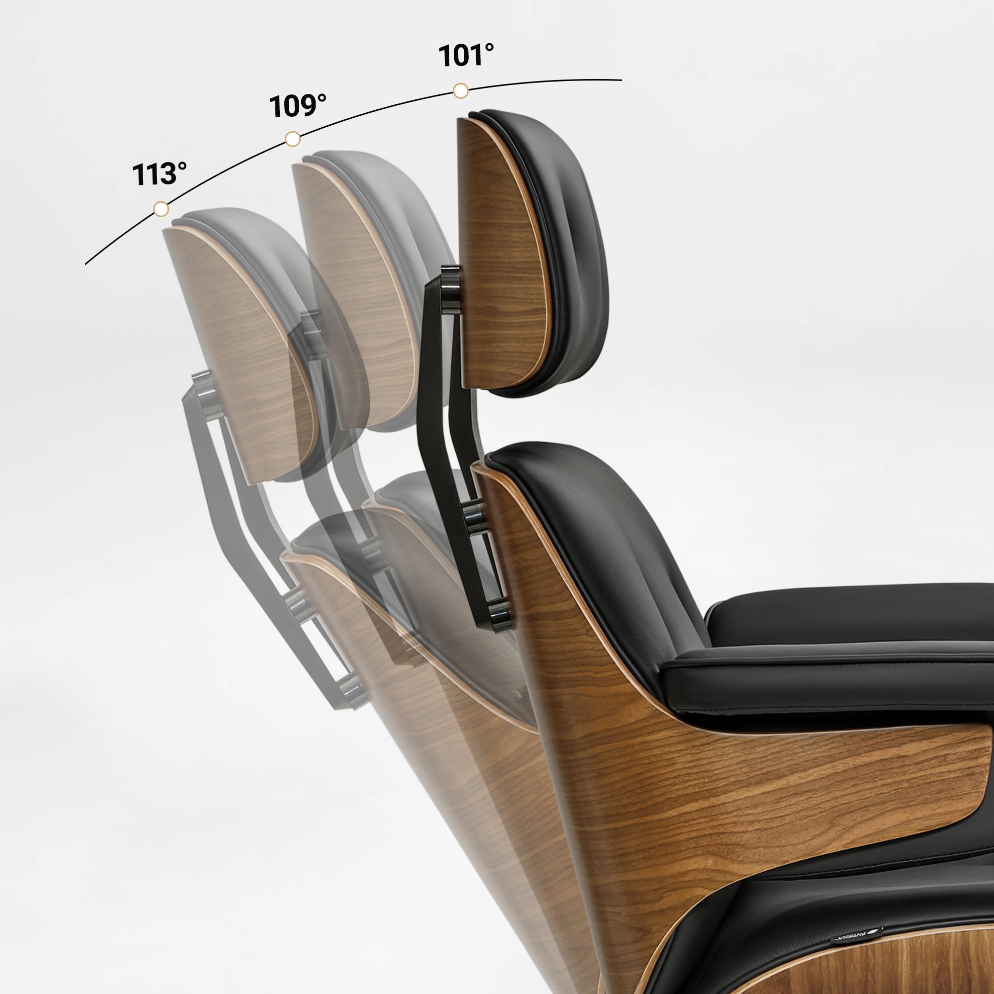 Eureka Ergonomic Mathias Executive Office Chair Black recline