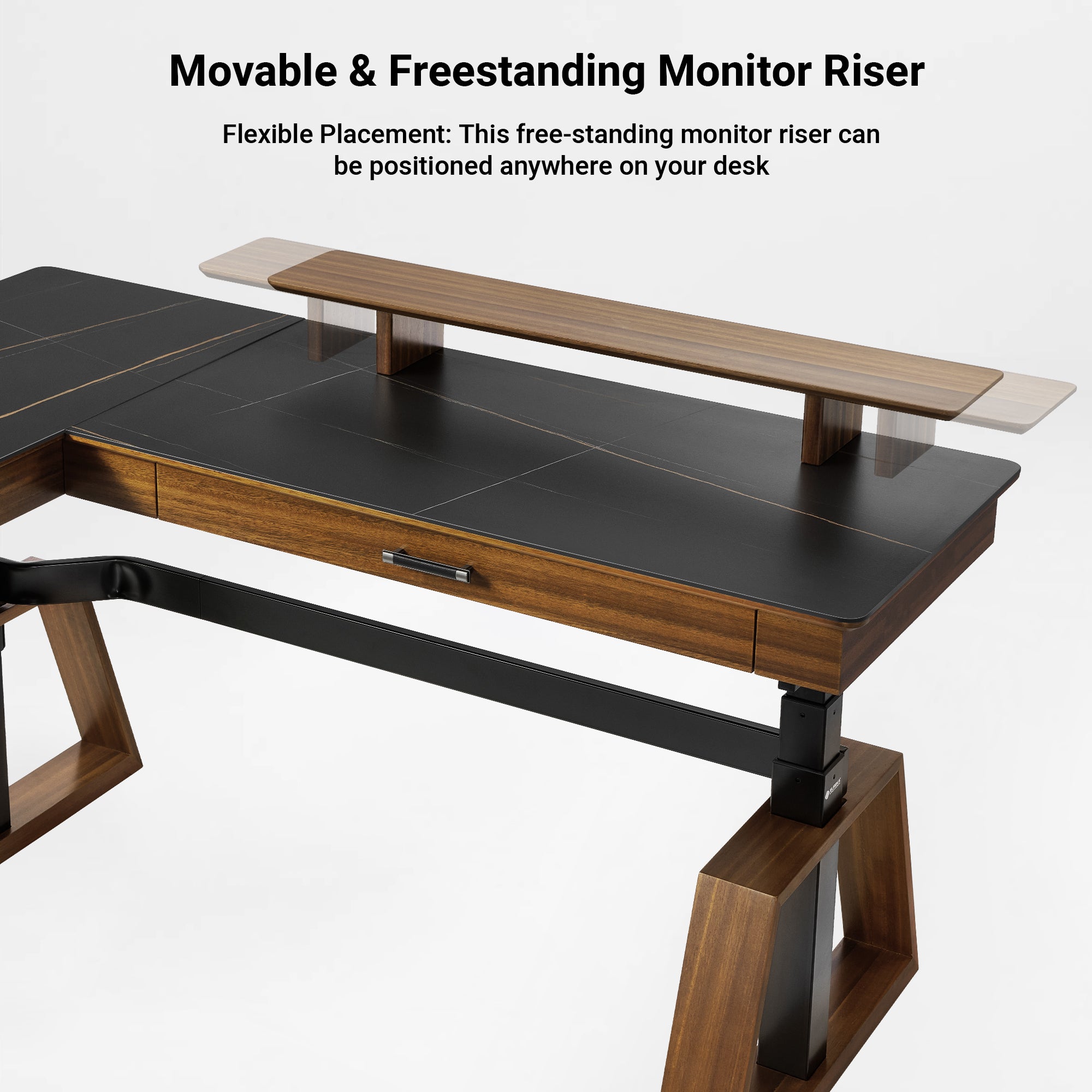 Ark Pro L-Shaped Standing Desk (63"x23")