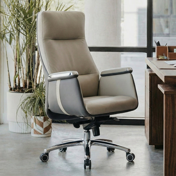 Royal II, Silicone & Leather Executive Ergonomic Office Chair