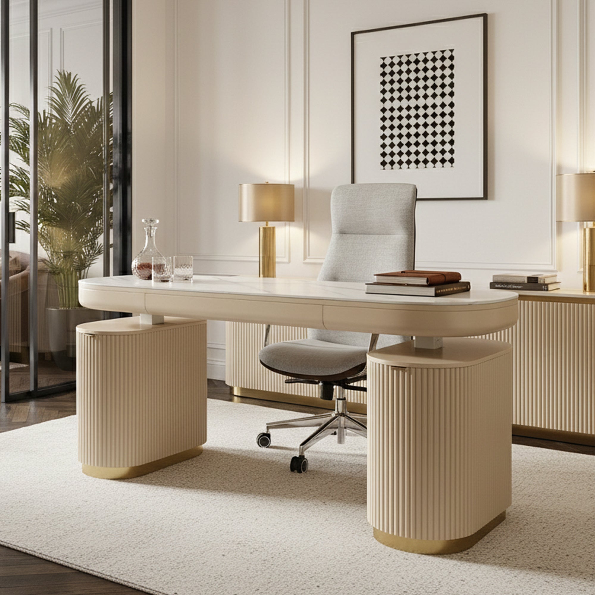 Opal Executive Office Desk (66"x29")