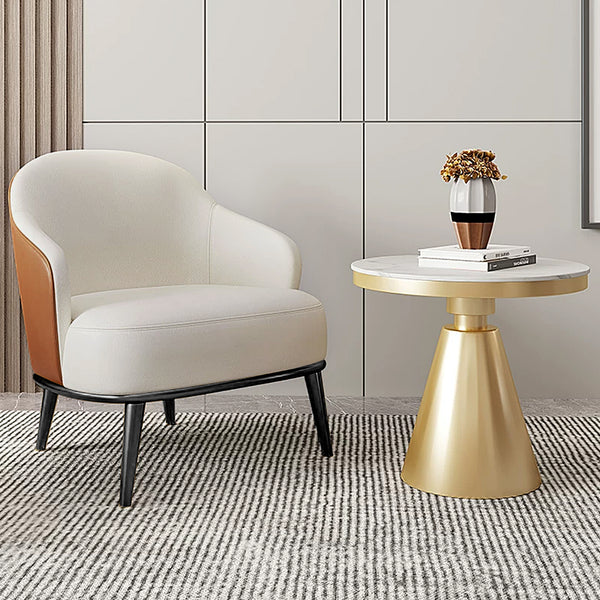 Modern Two-Tone Upholstered Armchair