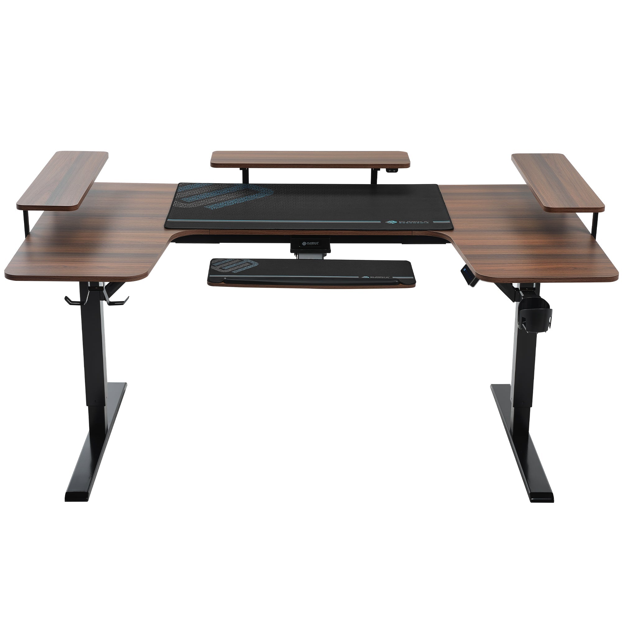 U-Shaped Standing Desk with Accessories Set (74"x23")