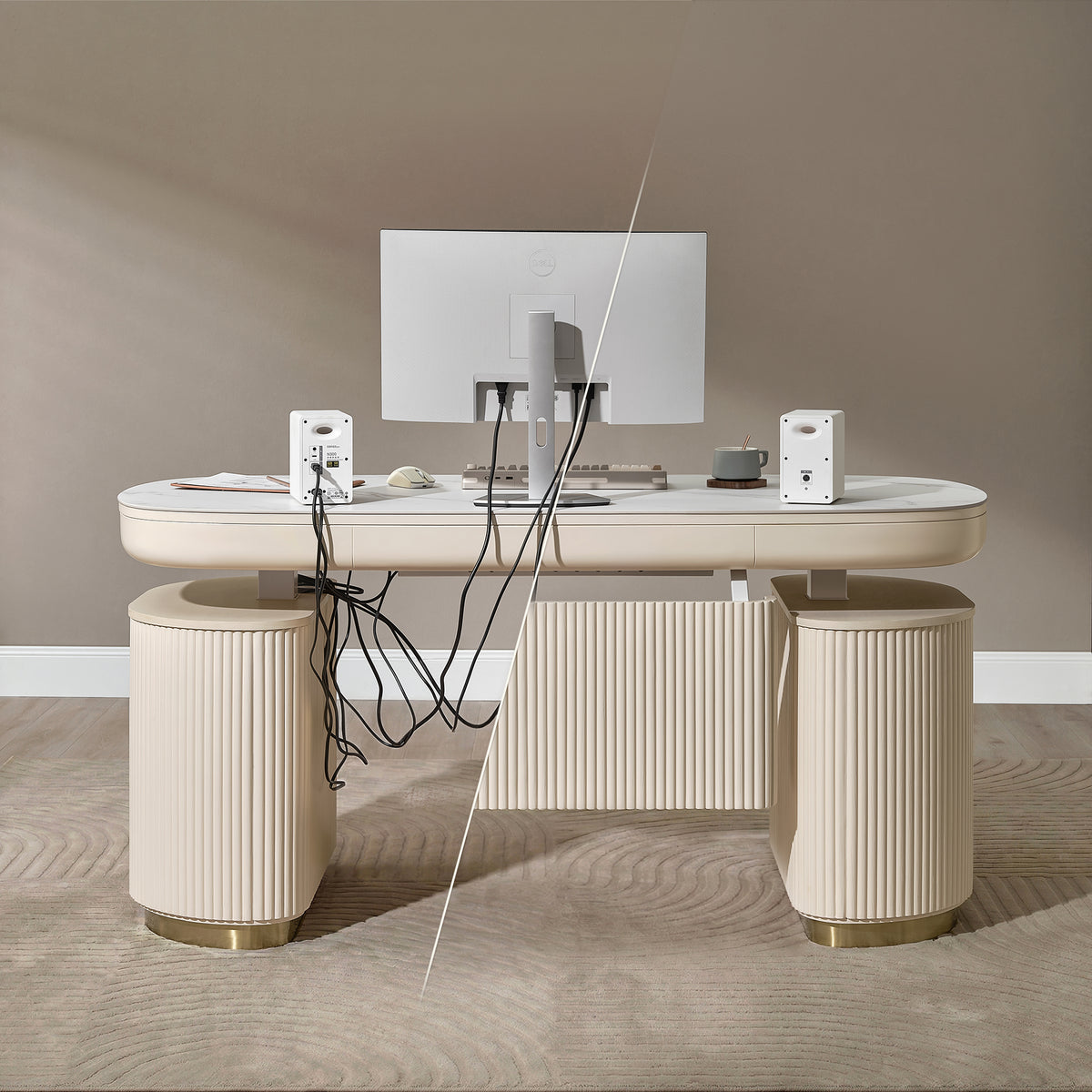 Opal Executive Office Desk (66"x29")