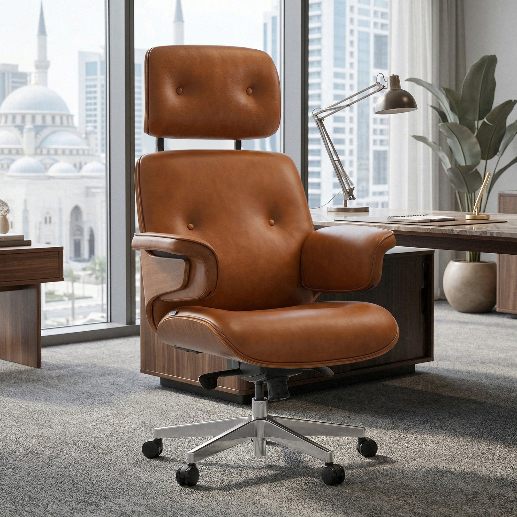 Mathias, Napa Leather Executive Office Chair