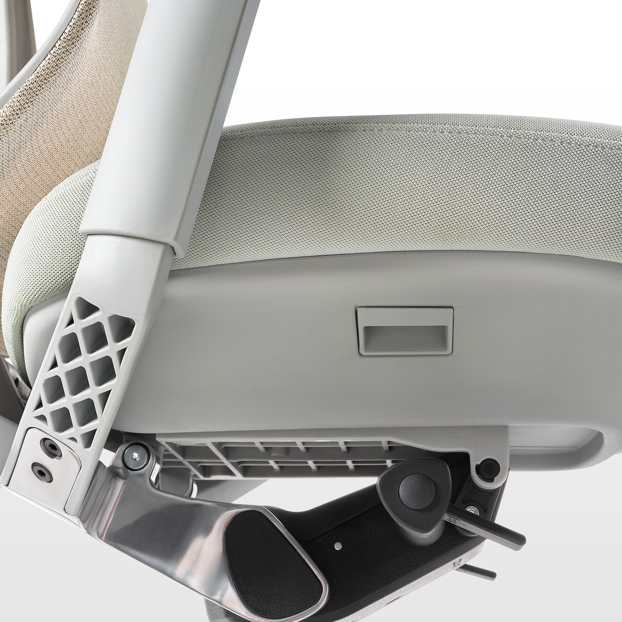 Eureka Ergonomic Lira,  Meah Ergonomic Office Chair, Light-Green Gray seat depth