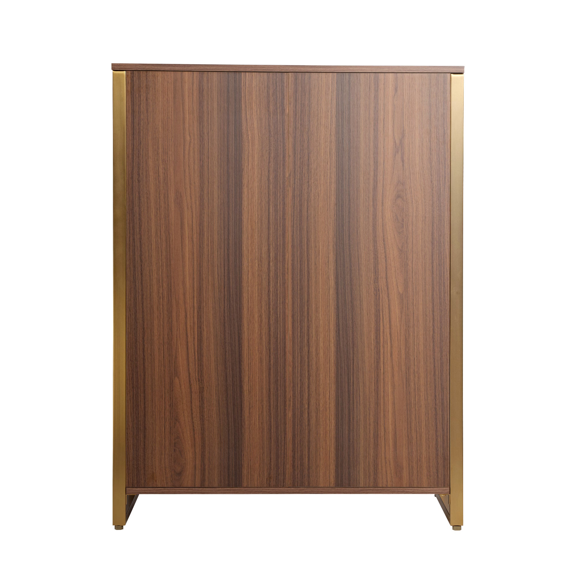42" Chest 5-Drawers Dresser Accent Cabinet Walnut