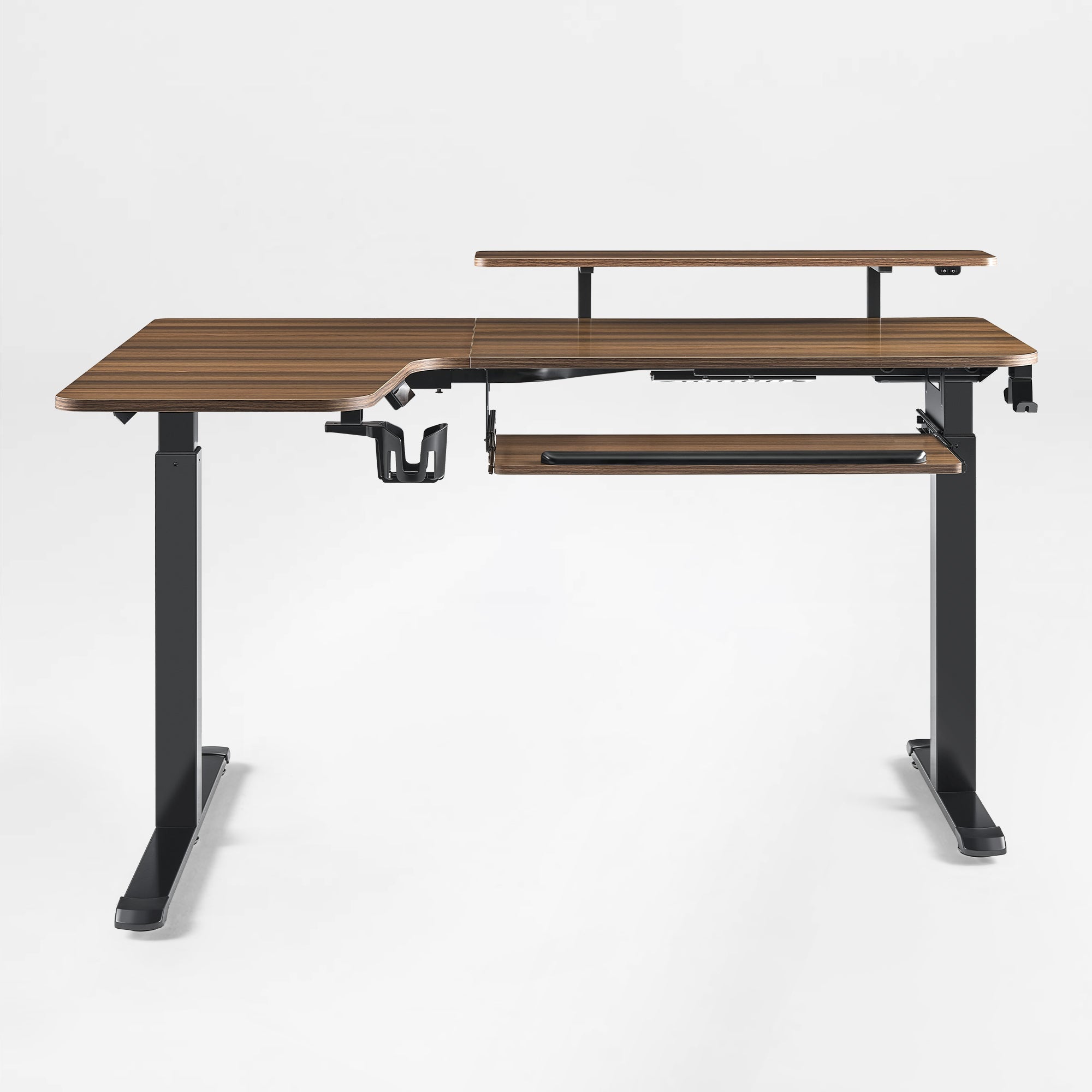 L-Shaped Standing Desk with Accessories Set (60"x23")