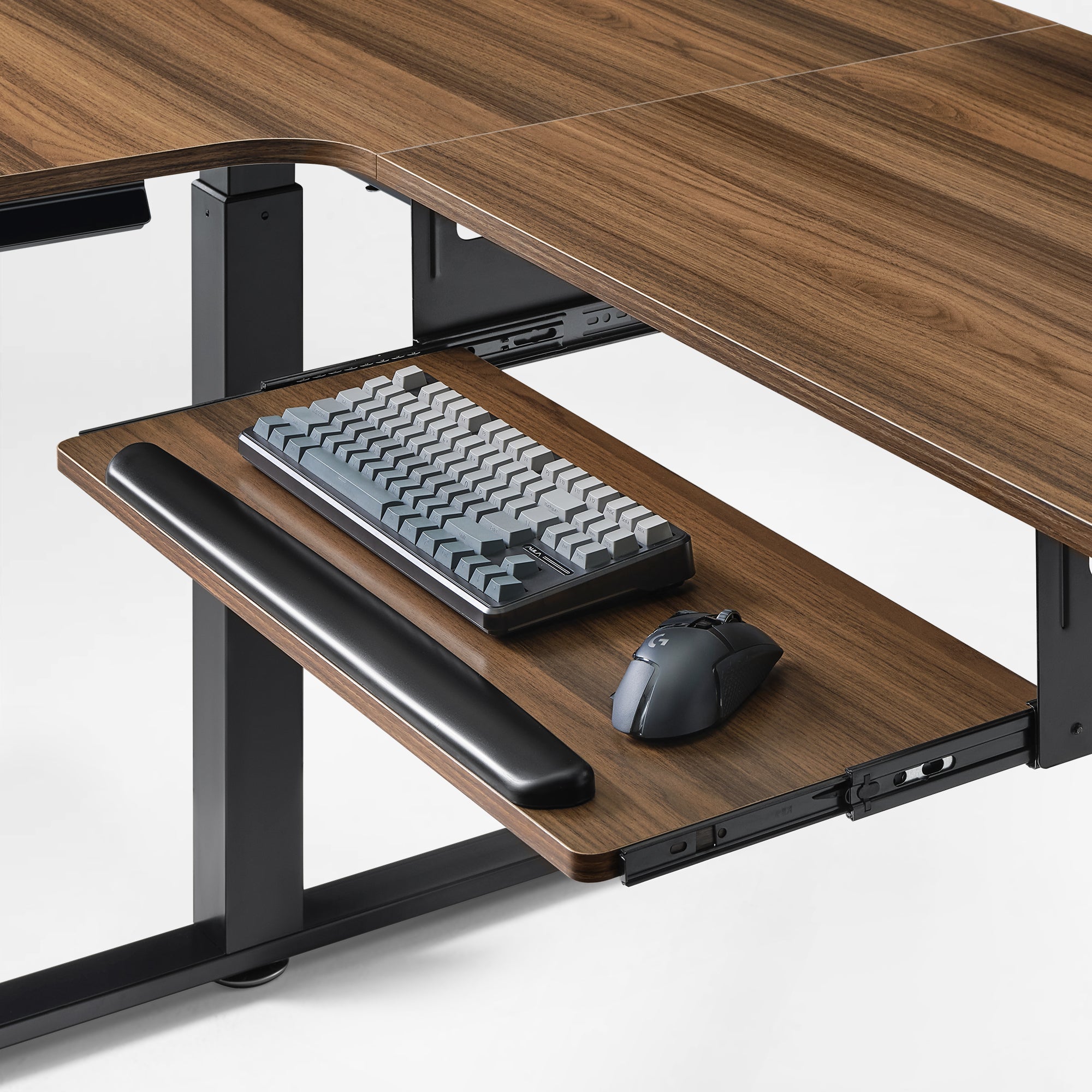 L-Shaped Standing Desk with Accessories Set (60"x23")