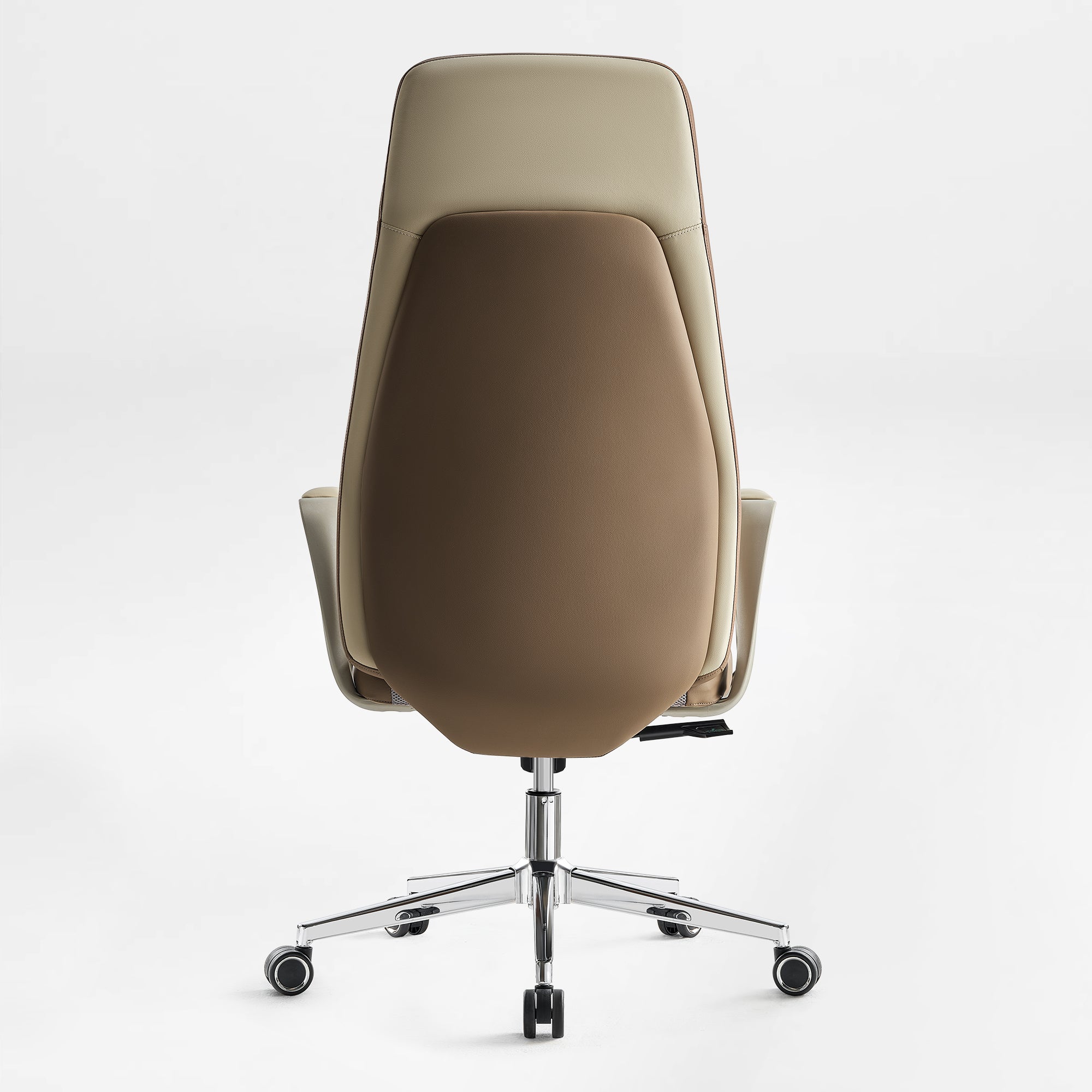 Eureka Ergonomic Clara Faux leather executive office chair back view