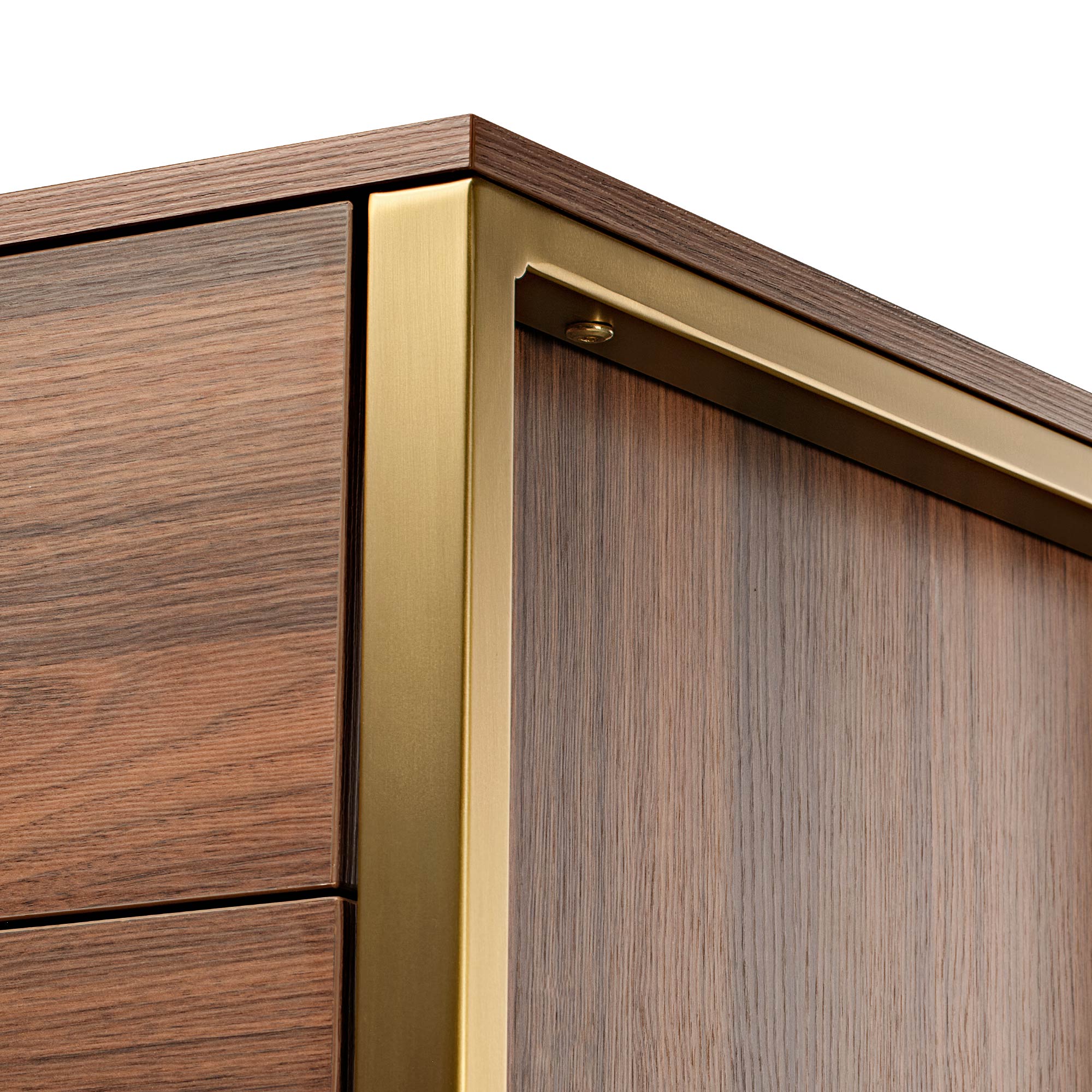 42" Chest 5-Drawers Dresser Accent Cabinet Walnut