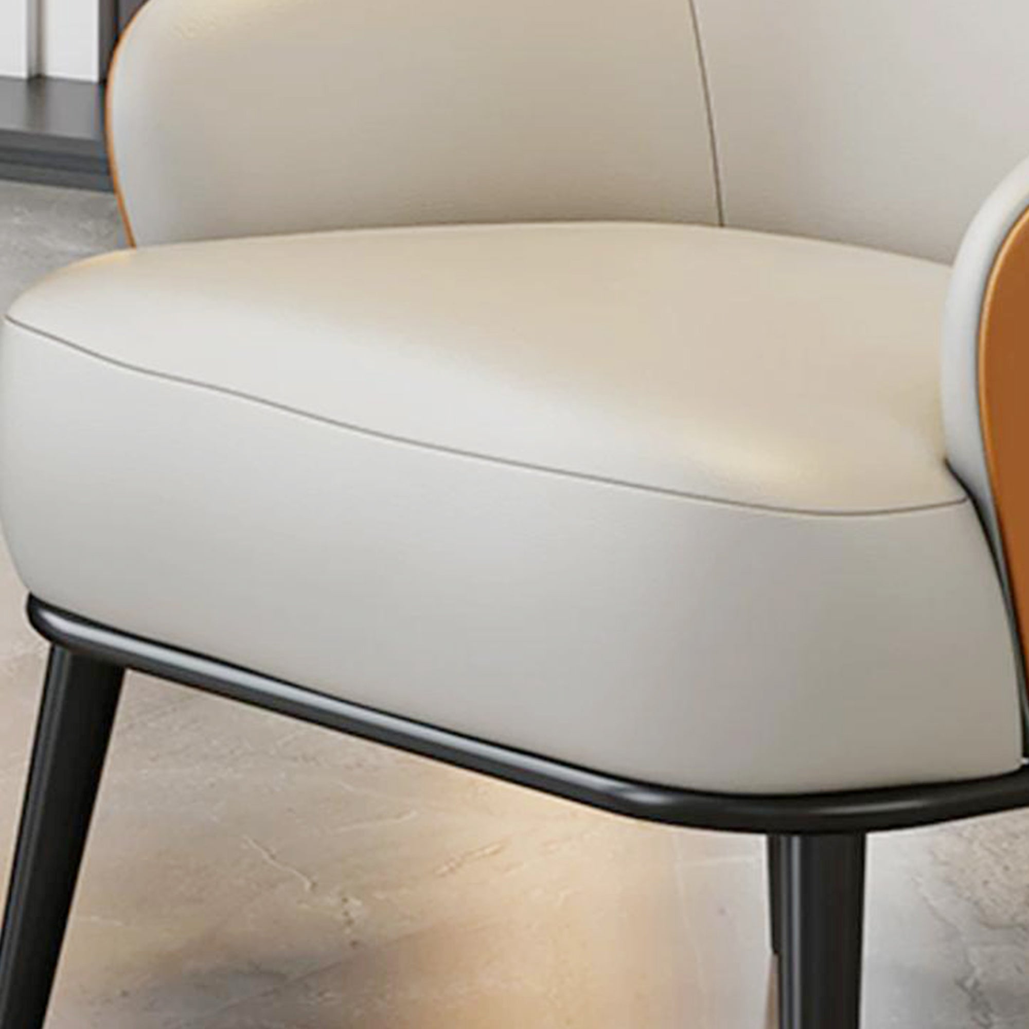 Modern Two-Tone Upholstered Armchair
