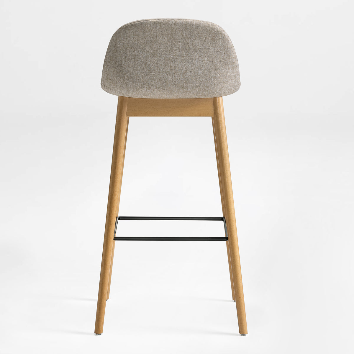 Eureka Ergonomic Perchamp beige stool viewed from the back