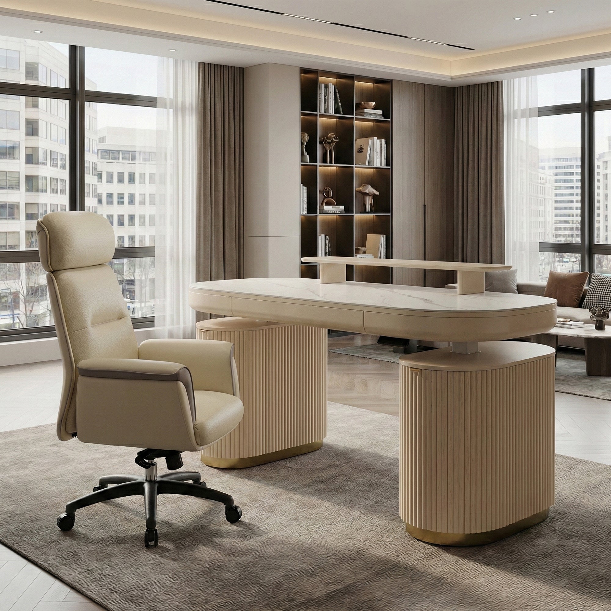 Opal Executive Office Desk (66"x29")