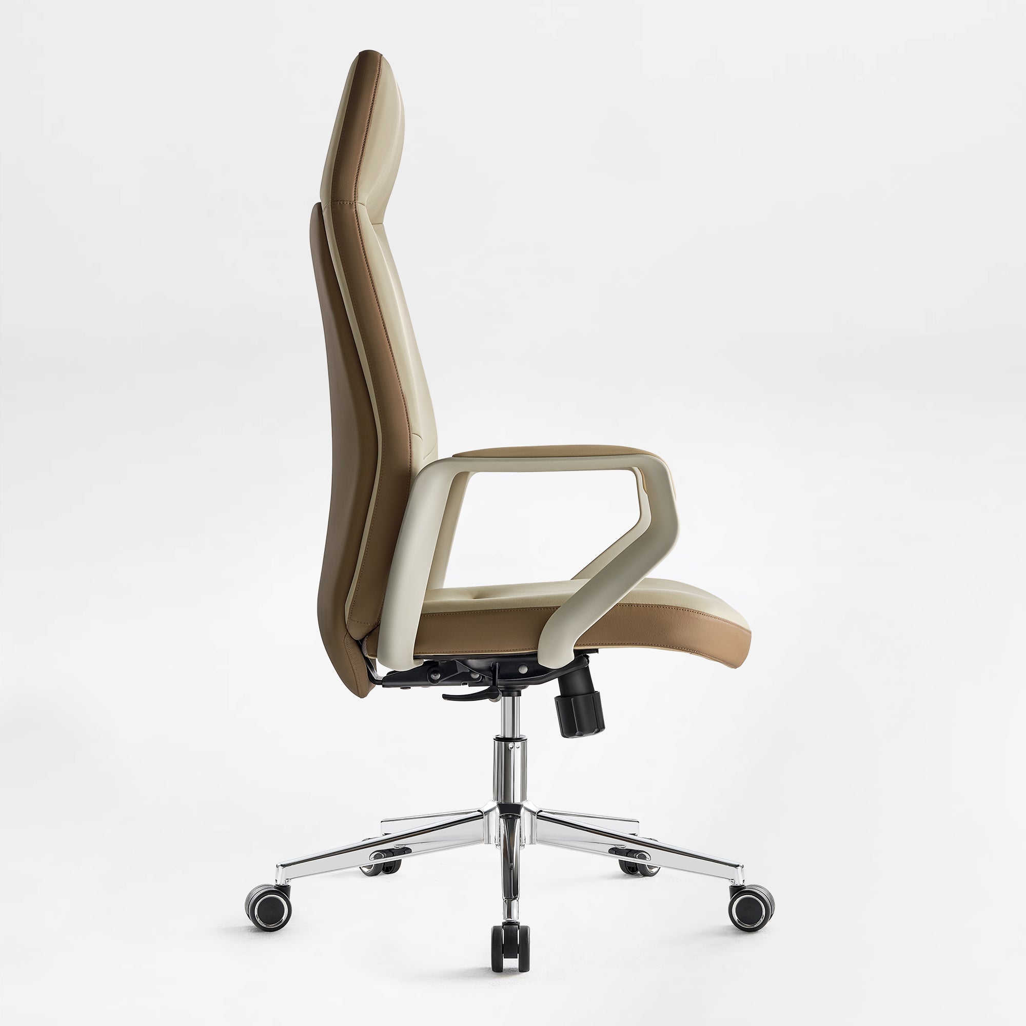 Eureka Ergonomic Clara Faux leather executive office chair side view