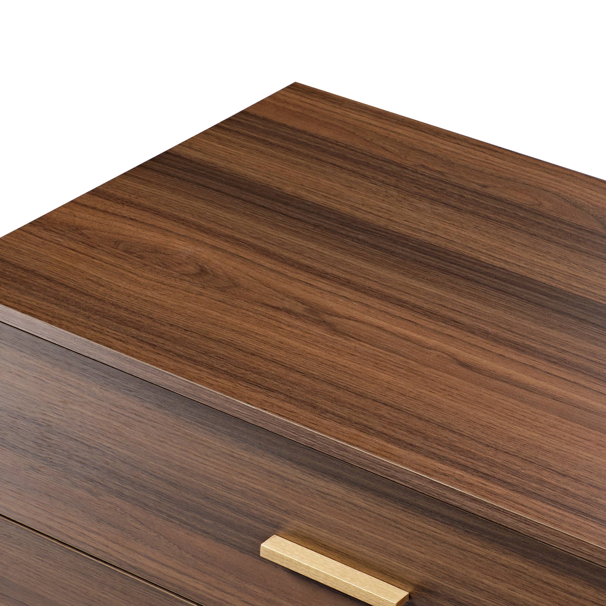42" Chest 5-Drawers Dresser Accent Cabinet Walnut