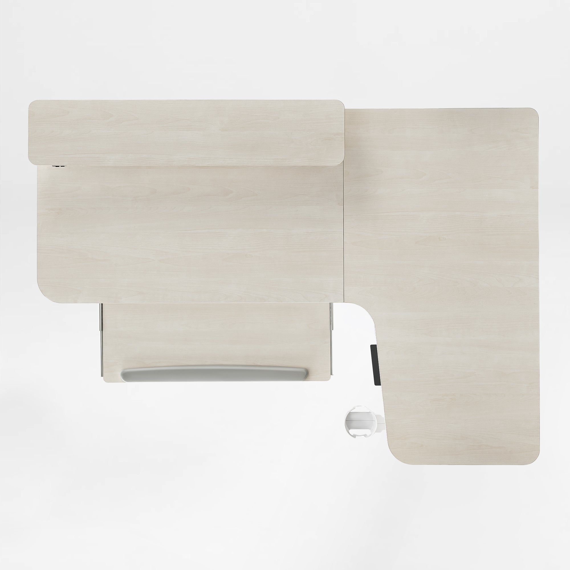 L-Shaped Standing Desk with Accessories Set (60"x23")