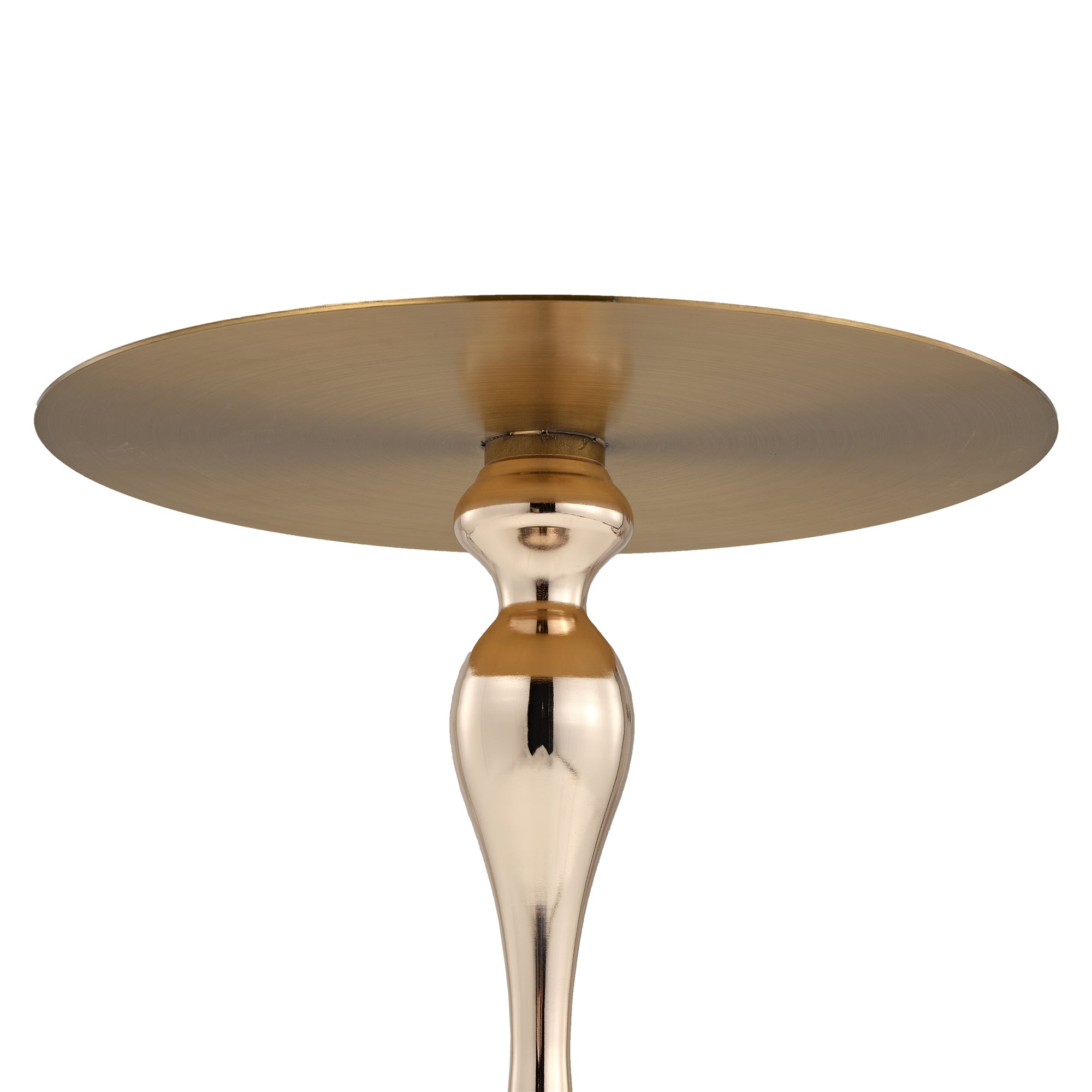 15" Round Metal Top Side Table