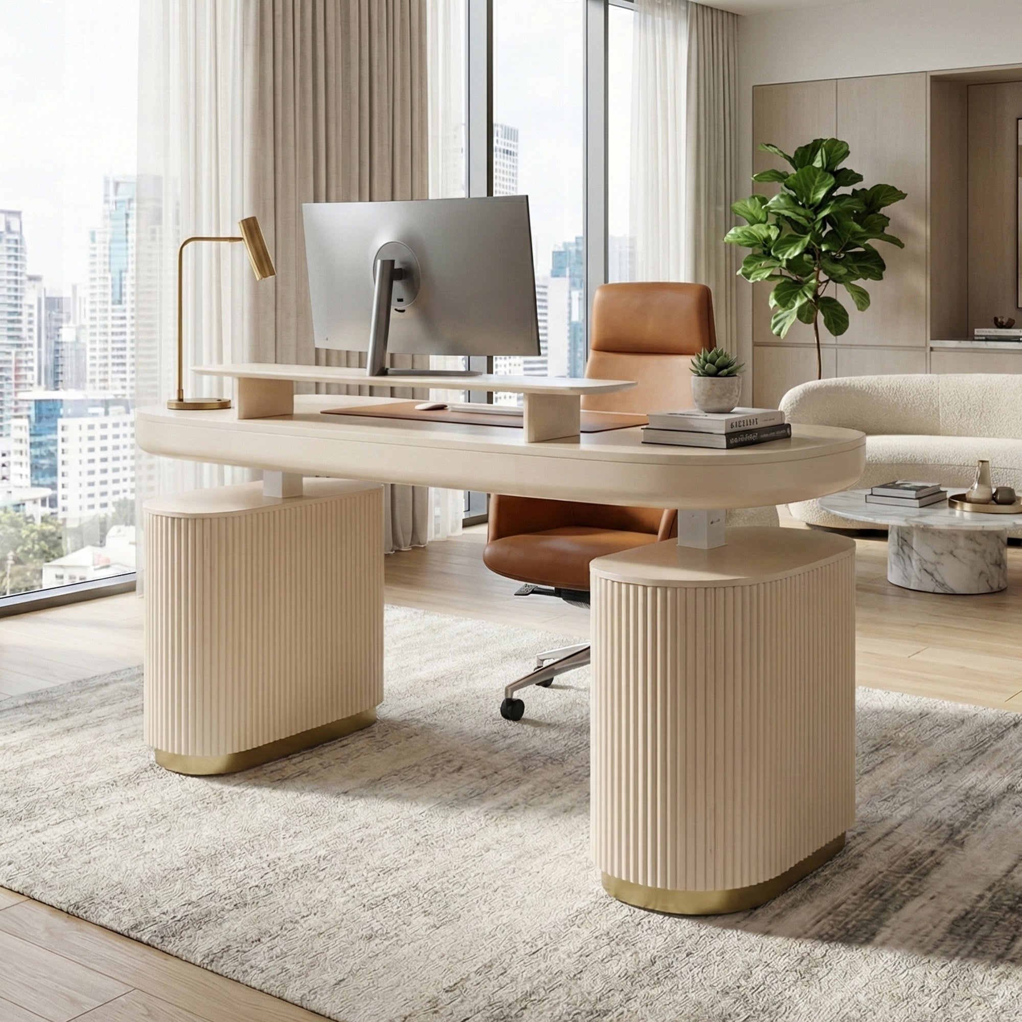 Opal Executive Office Desk (66"x29")