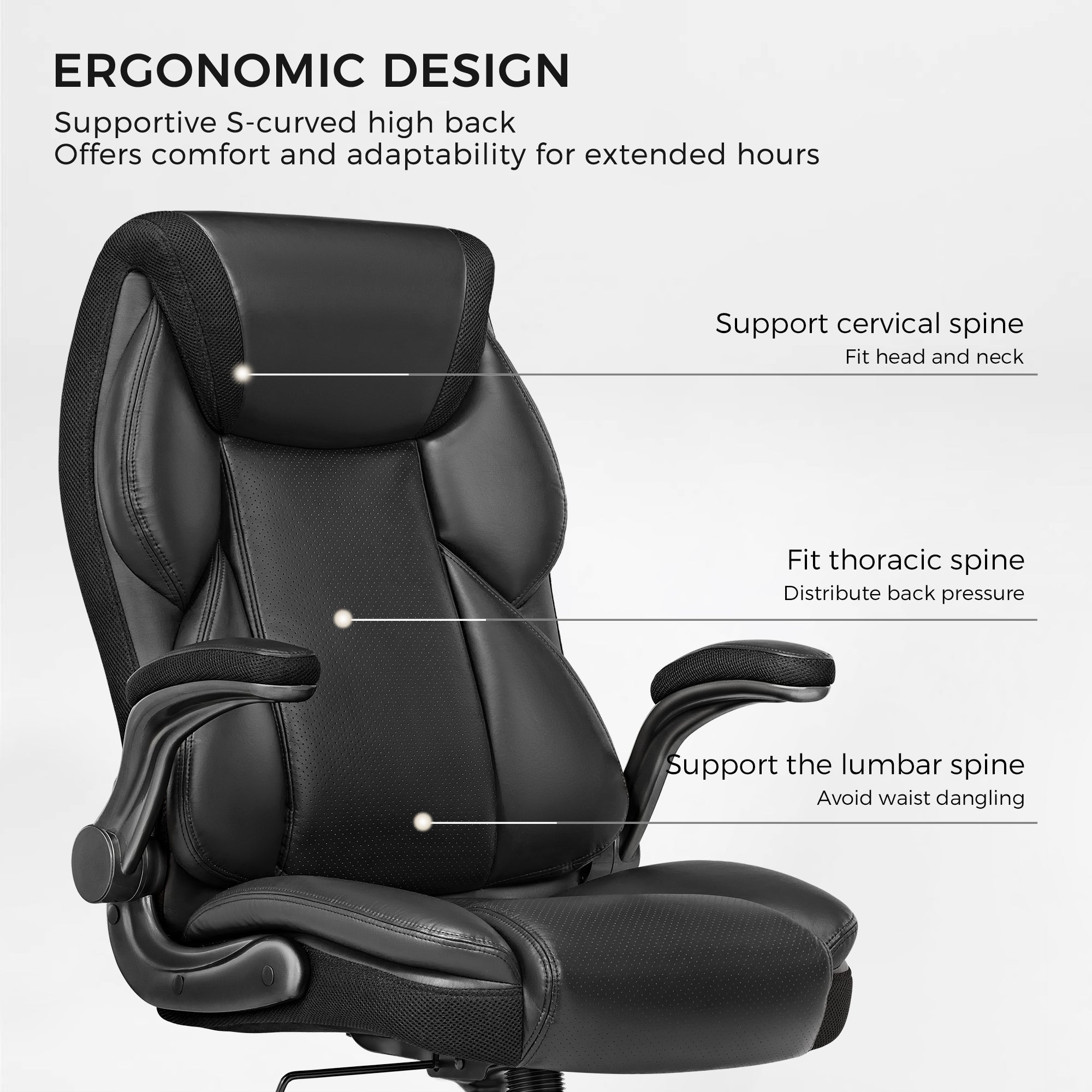 Galene, Faux Leather Office Chair