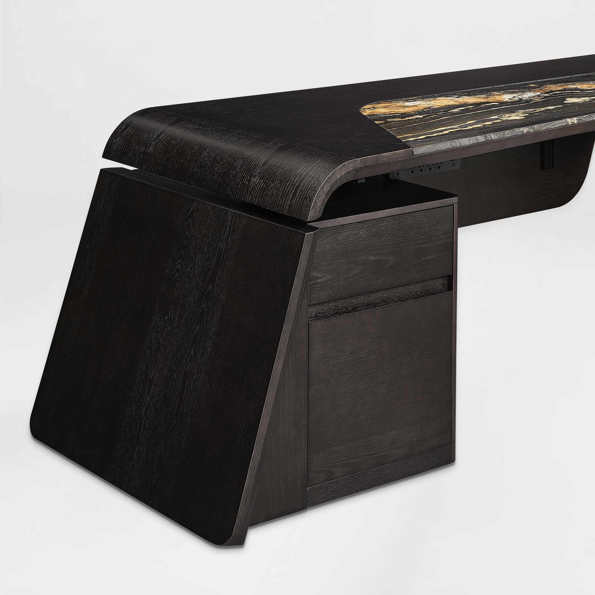 Eureka Ergonomic Magma Pro Executive Desk Left Leg View.
