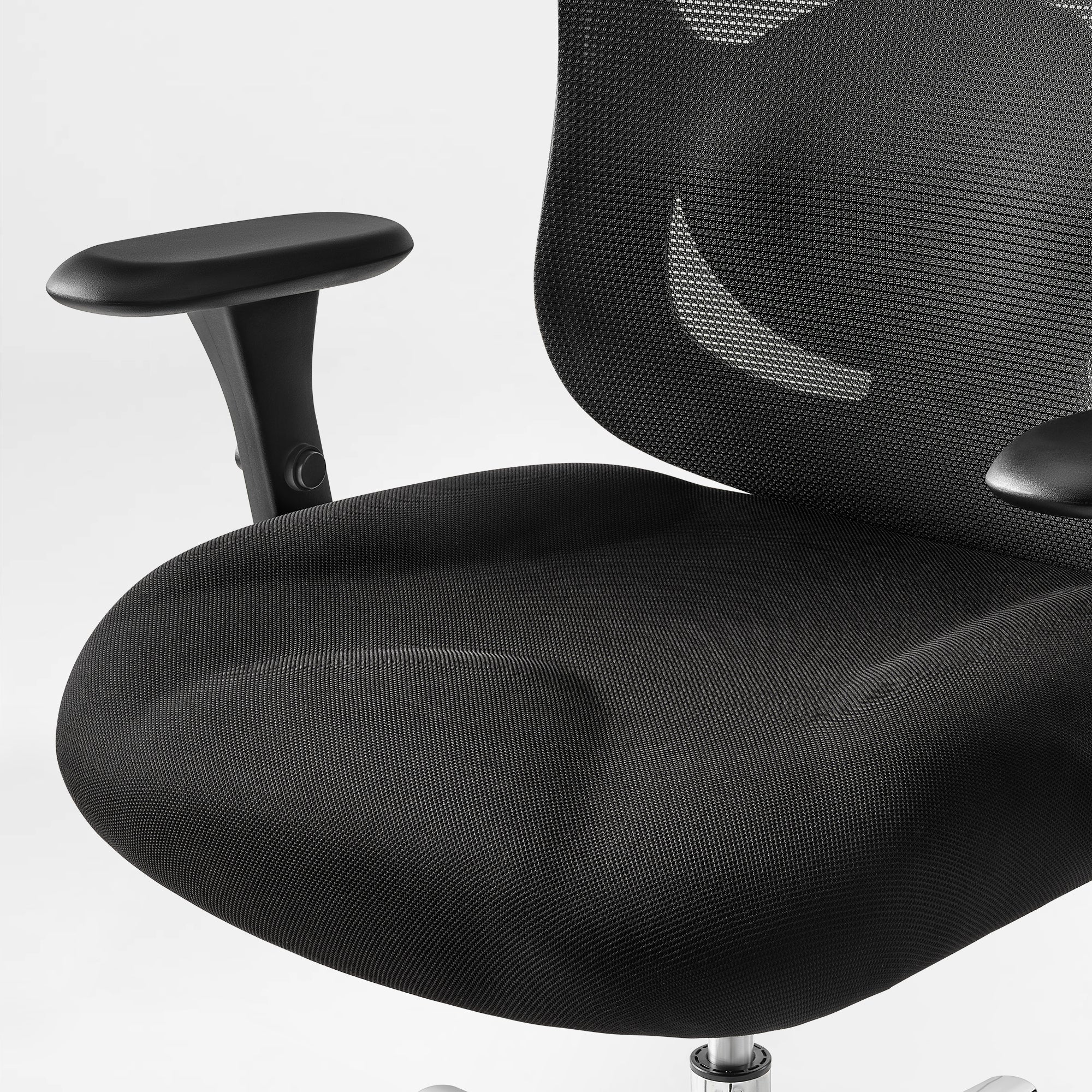 Eureka Ergonomic HOSS Big & Tall Heavy Duty Mesh Ergonomic Office Chair,Black Seat Cushion