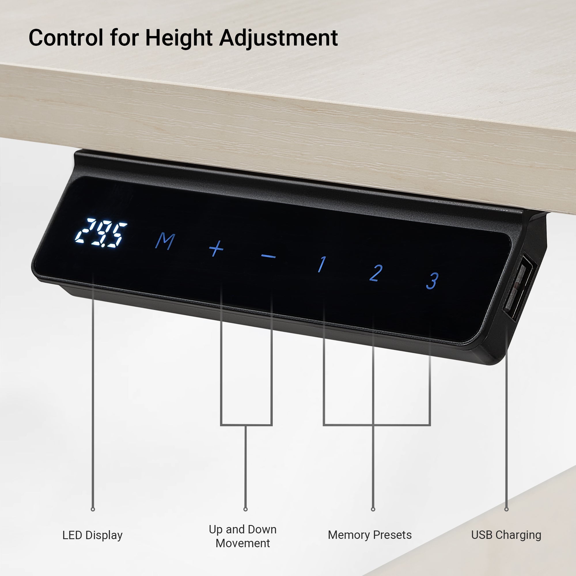 L-Shaped Standing Desk with Accessories Set (60"x23")