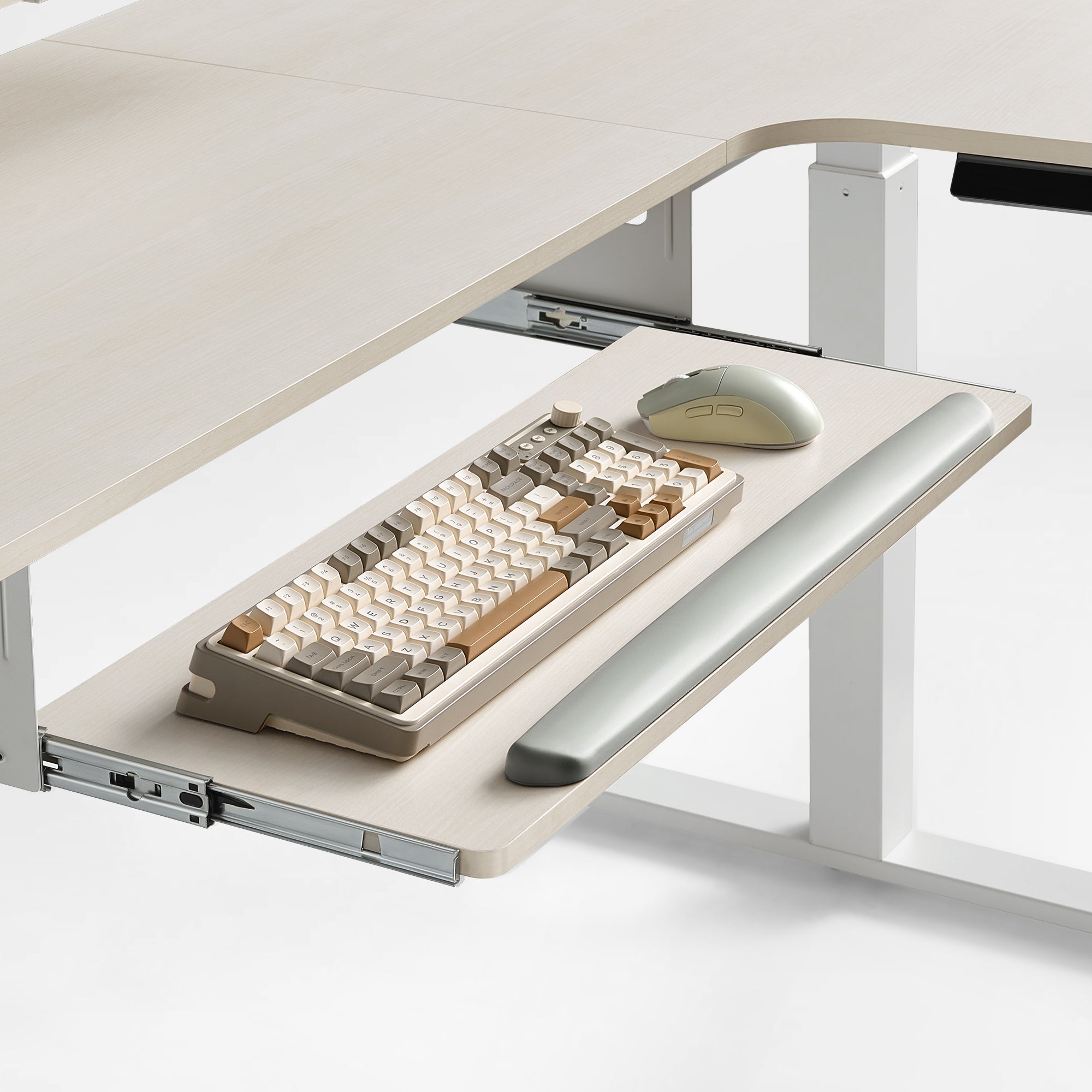 L-Shaped Standing Desk with Accessories Set (60"x23")