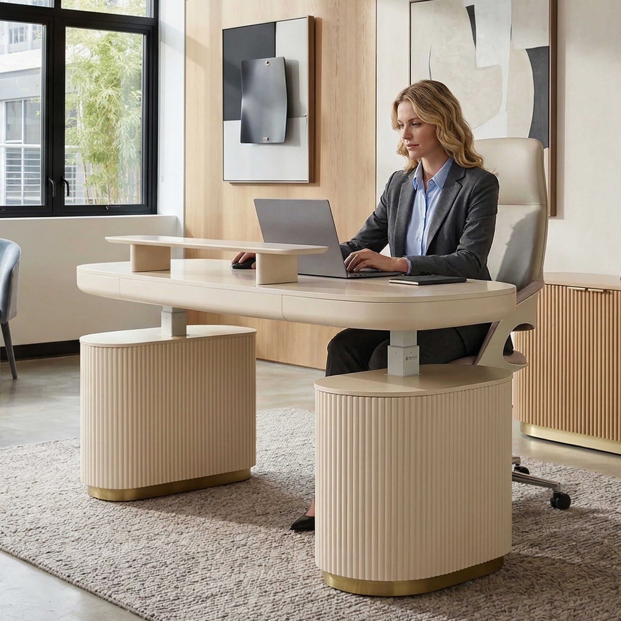 Opal Executive Office Desk (66"x29")