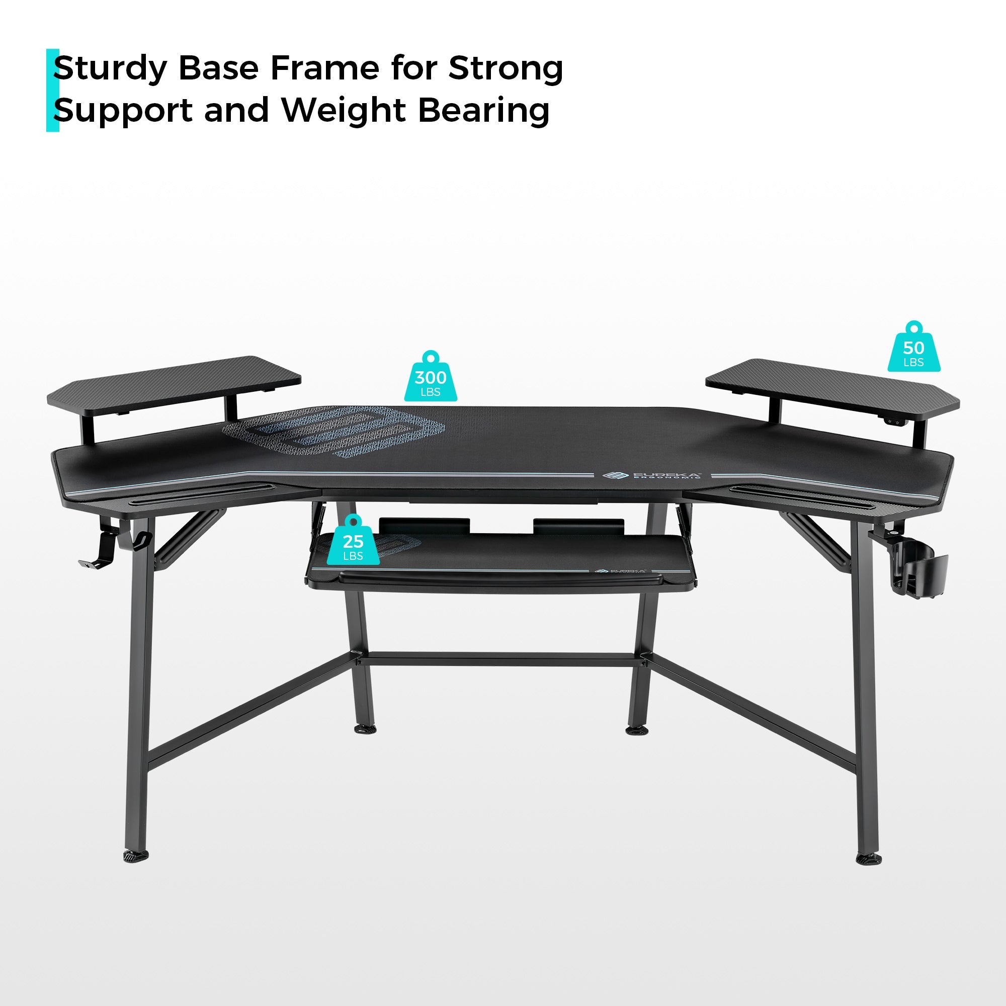 Aero Wing Shaped Studio Desk  (63" & 72'')